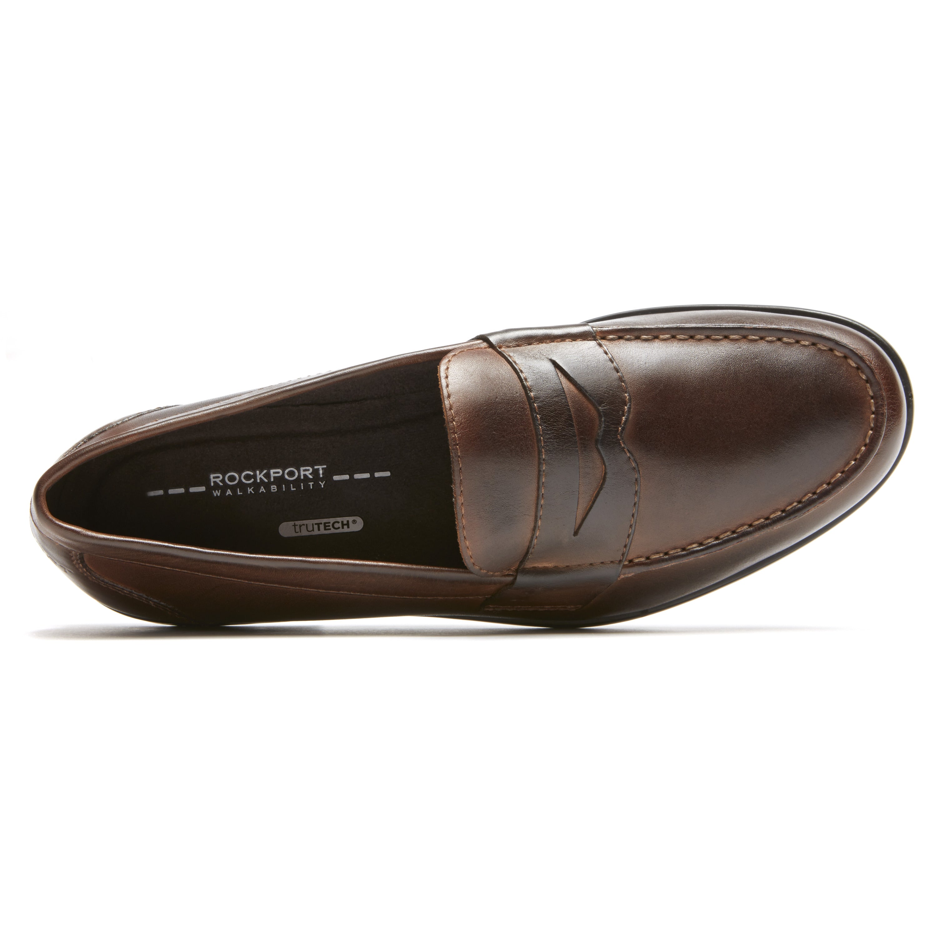 Rockport Men's Classicloaferpenny In Dark Brown W