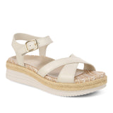 Vionic Mar Strappy Platform Sandal in Cream