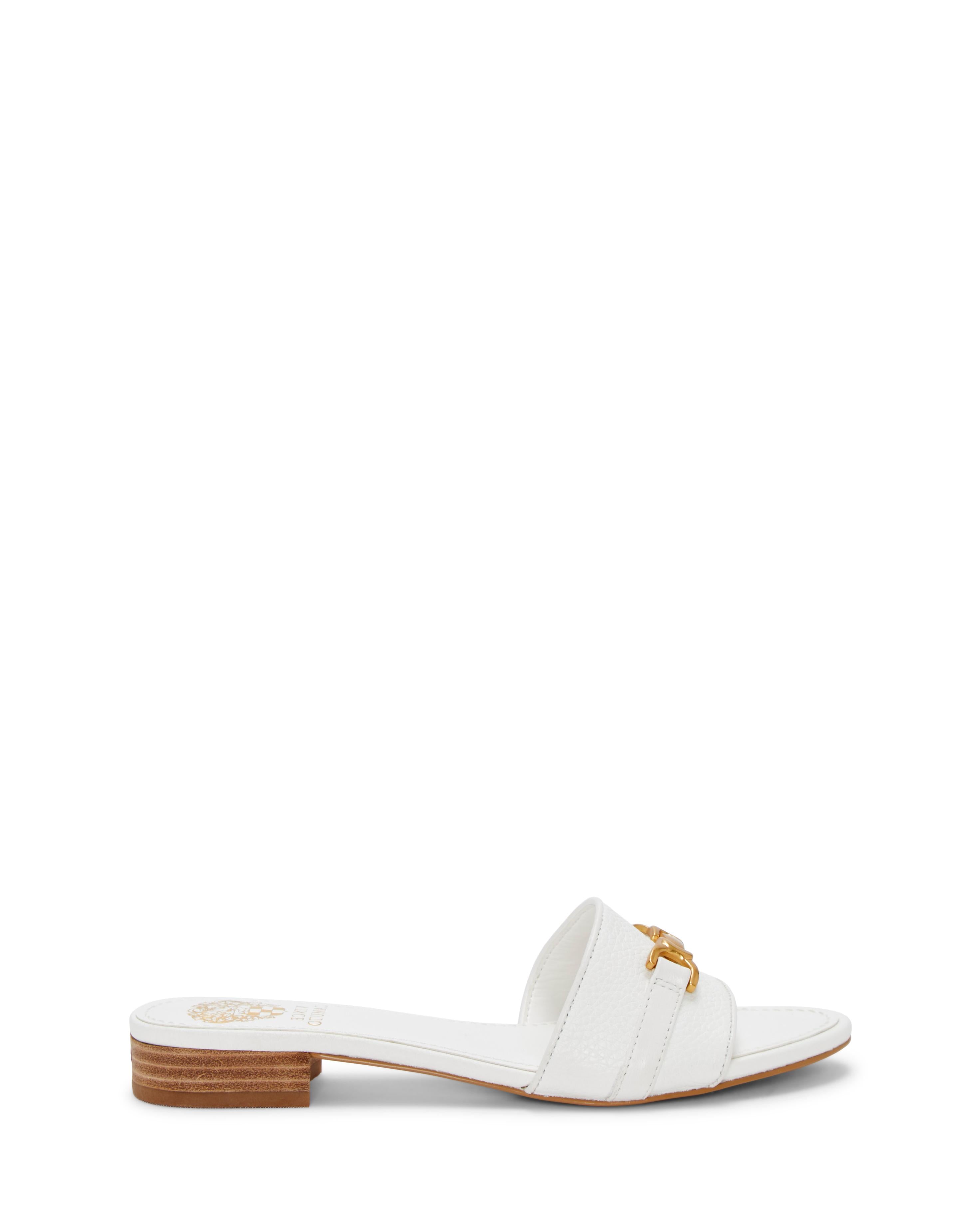 Vince Camuto Women's Maxine Bianco/Soft Grain Nappa Ec Eco M