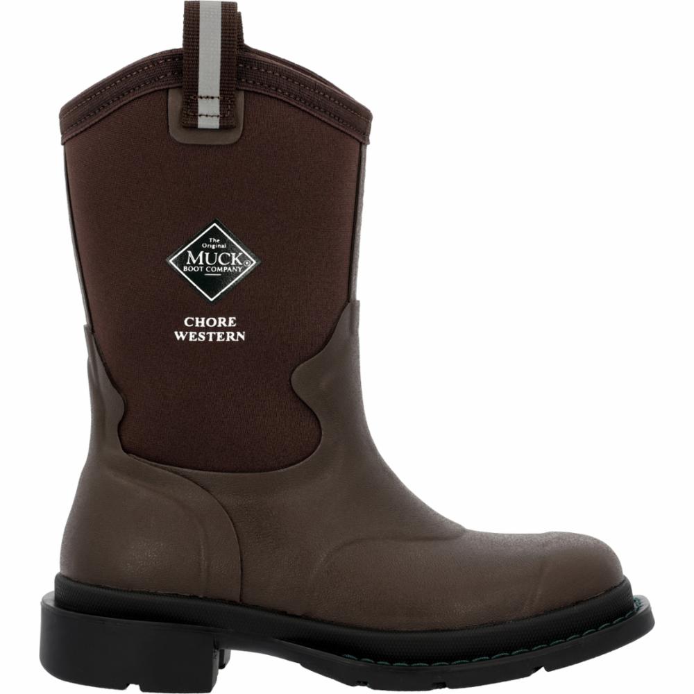 Muck Footwear  Kids' Chore Western Chorewest Brown M