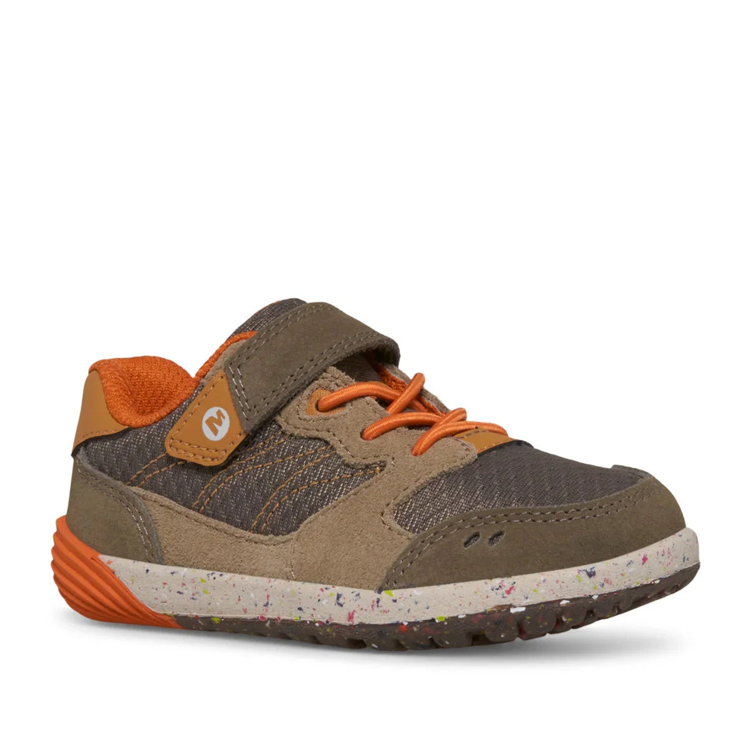 Merrell Kids Unisex Bare Steps A83 Sneaker in Gunsmoke/Taupe
