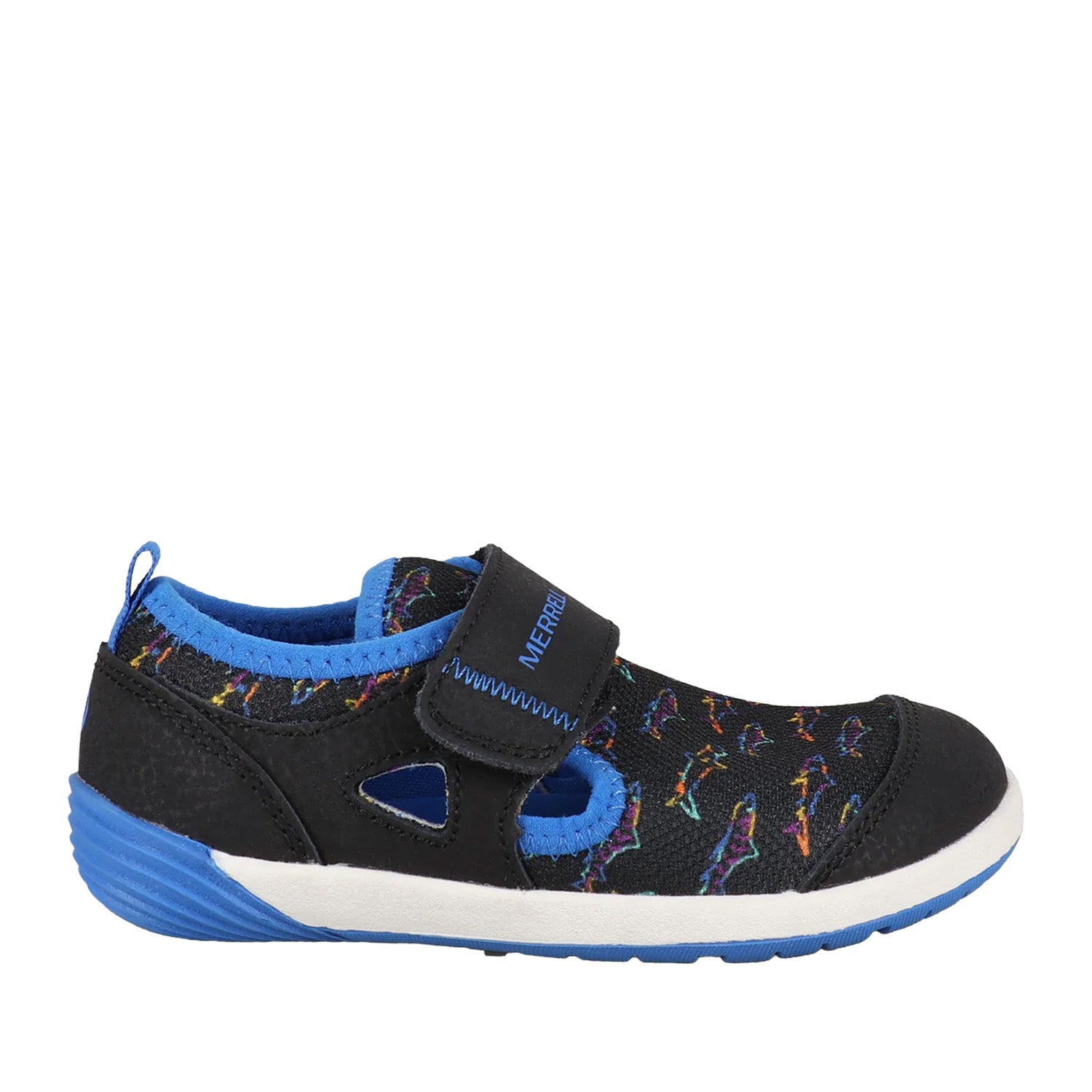 Merrell Kids Unisex Bare Steps H20 in Black/Royal Blue
