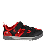 Merrell Kids Unisex Bolton in Black/Red