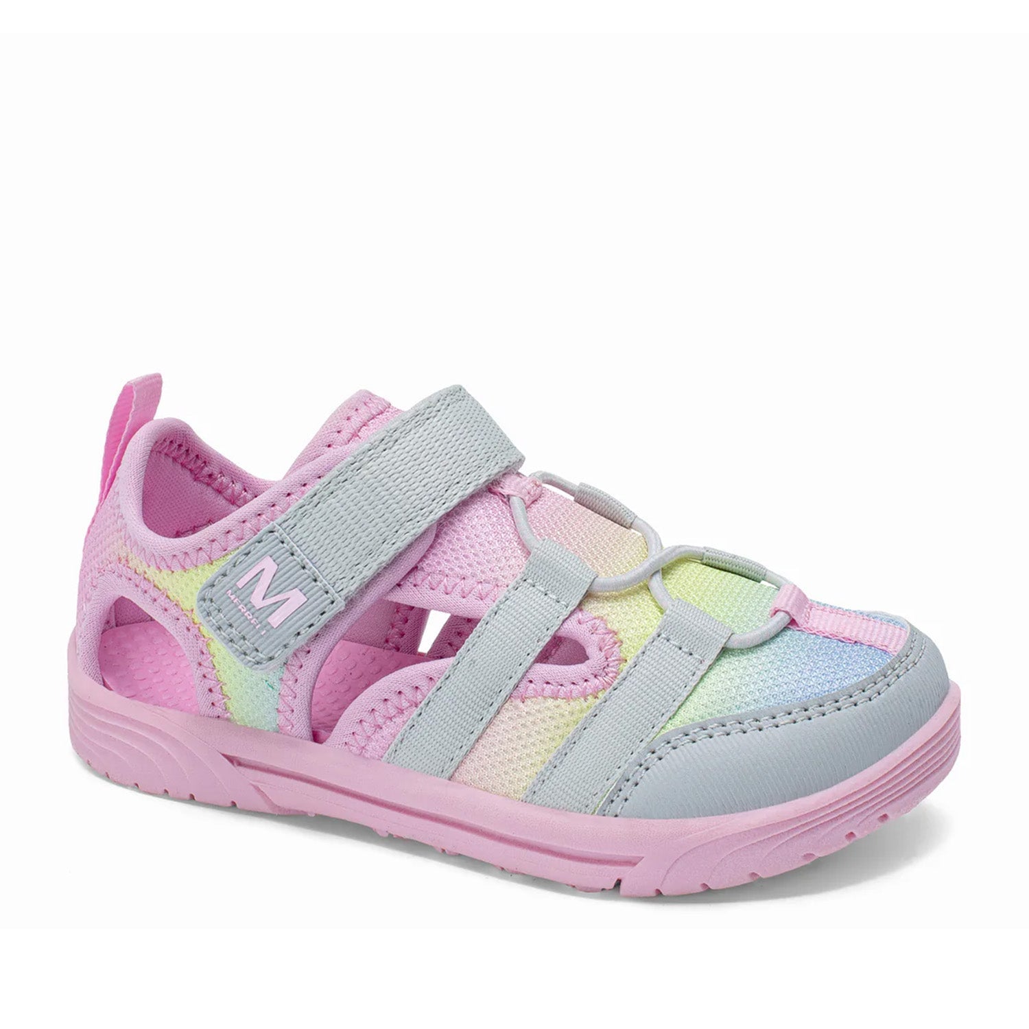 Merrell Kids Unisex Bolton in Grey/Rainbow