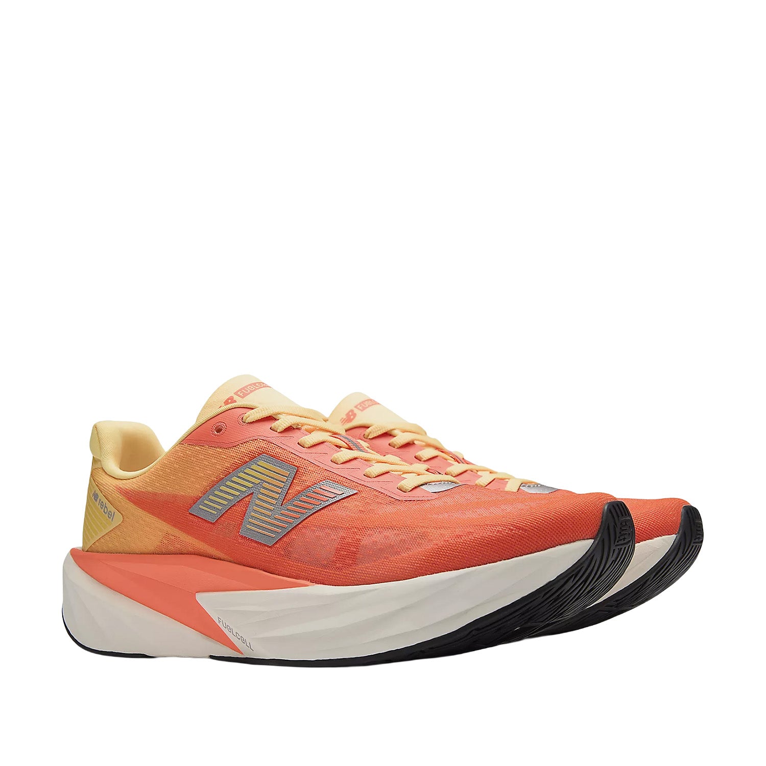 New Balance Men's FuelCell Rebel v5 in Tangerine Heat/Silver Metallic