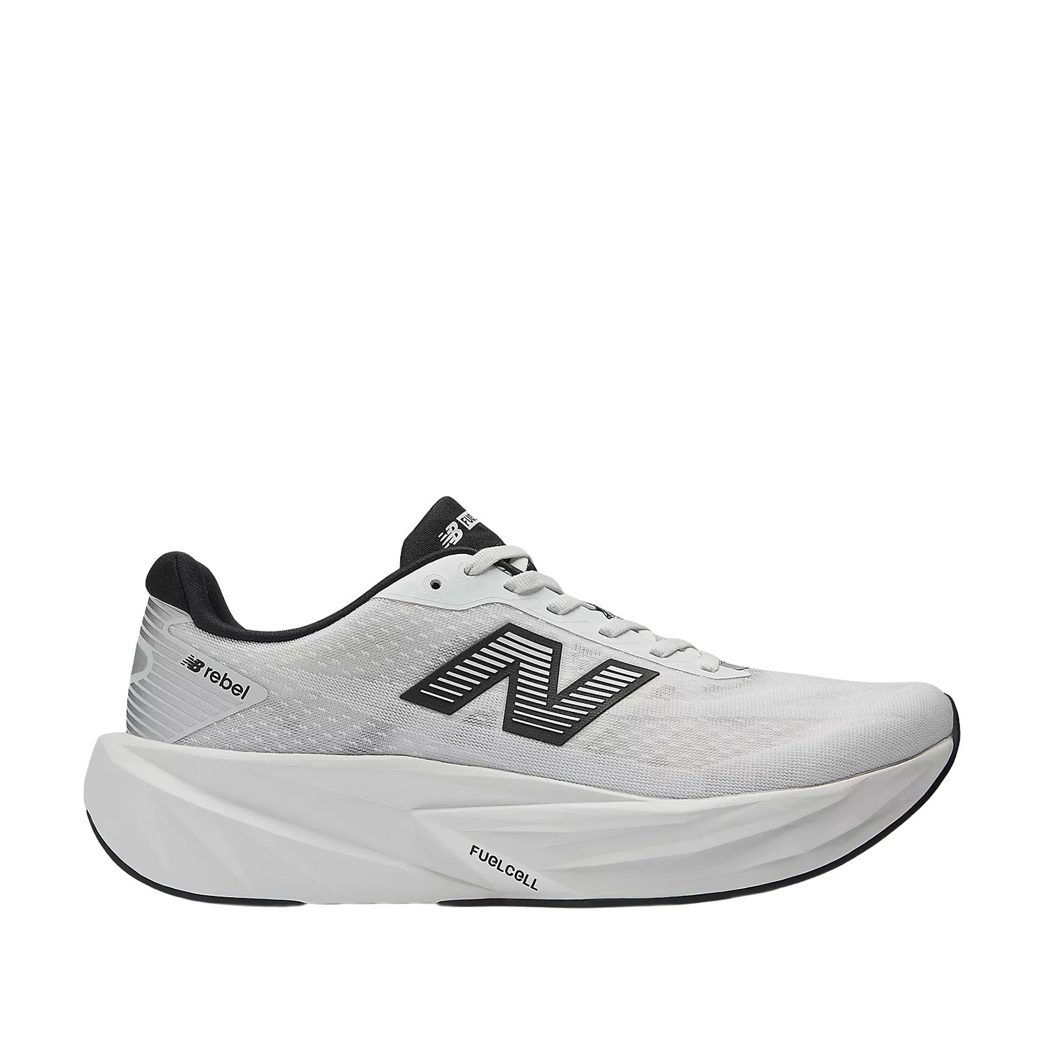 New Balance Men's FuelCell Rebel v5 in NB 103 White/Silver Metallic