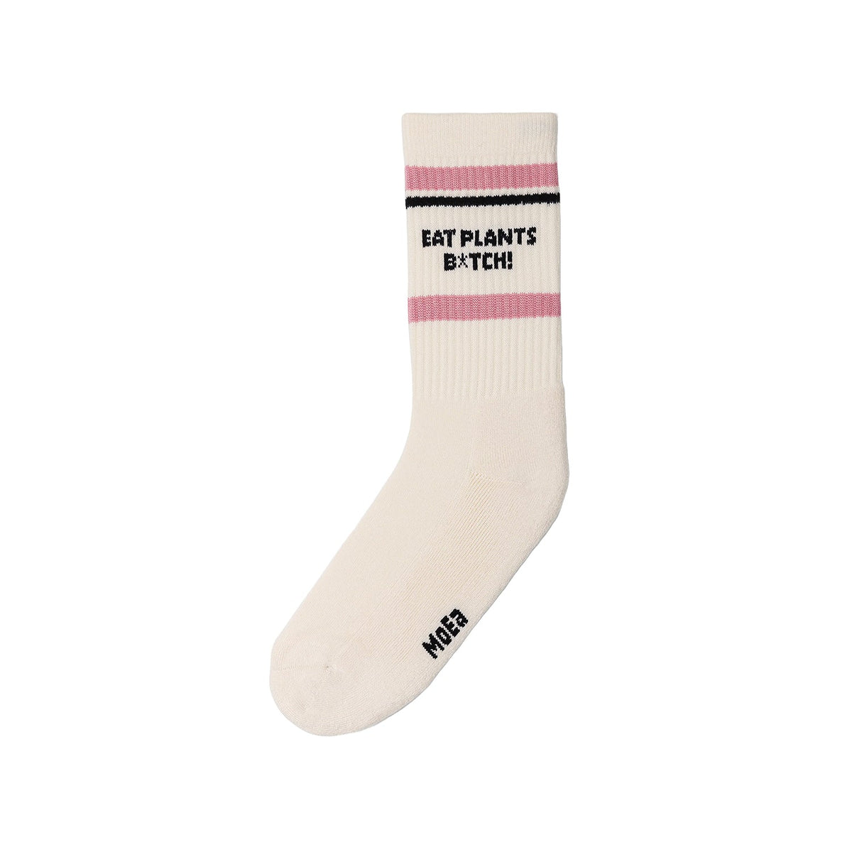 Chaussettes unisexes en bambou MoEa, motif Eat Plants B-tch