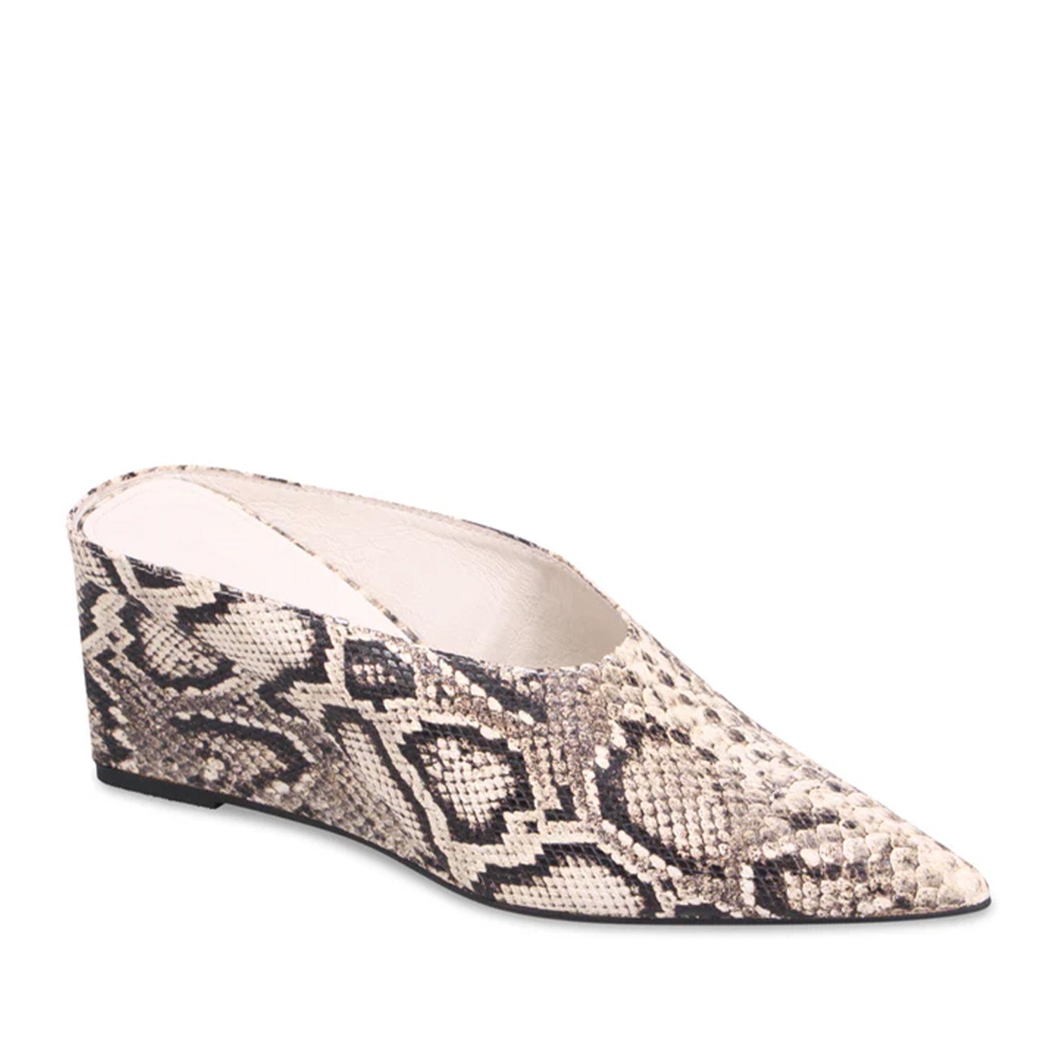 Mollini Women's Loe in Cream/Black Snake