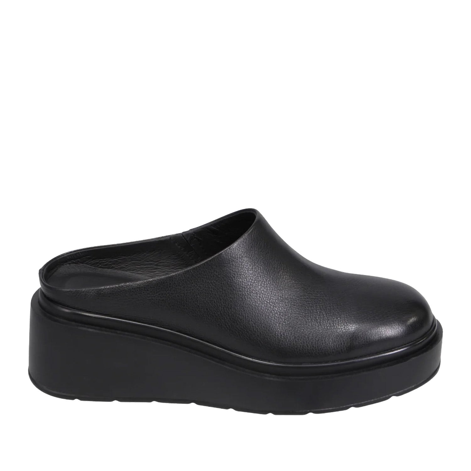 Mollini Women's Semille Platform Mule in Black Leather