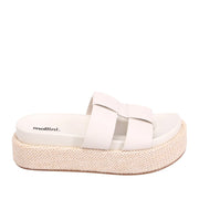 Mollini Women's Tida Slide Sandal in Cream