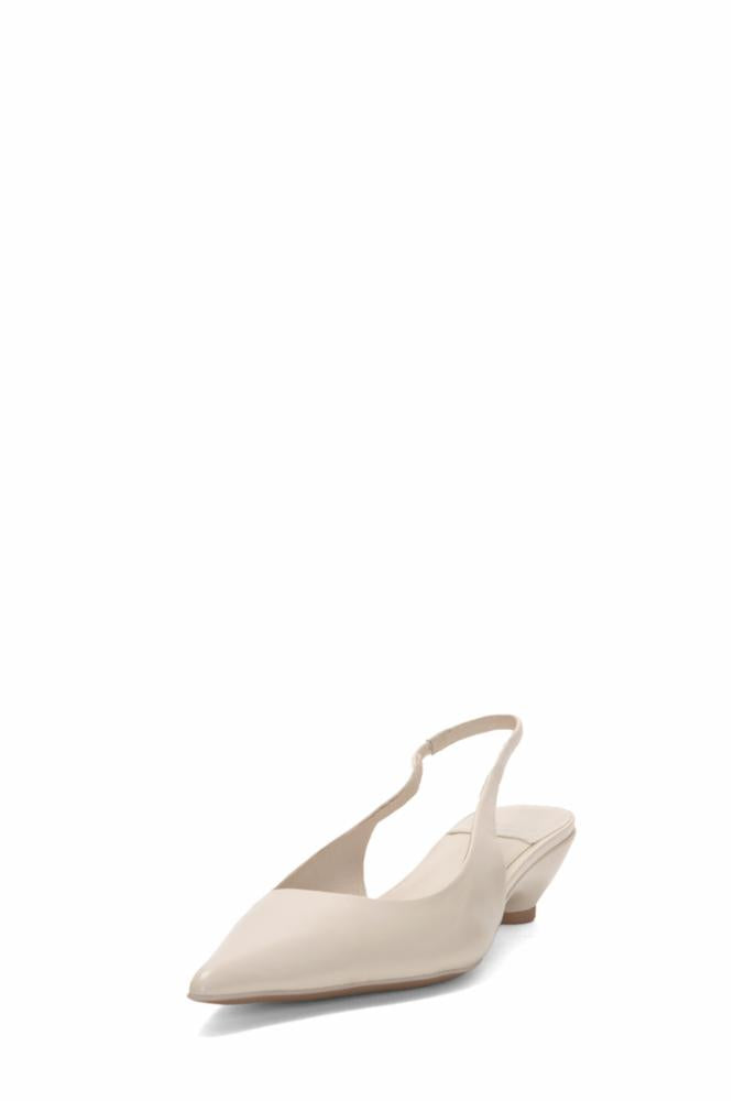 Jeffrey Campbell Crème Crinkle Monday pour femmes M