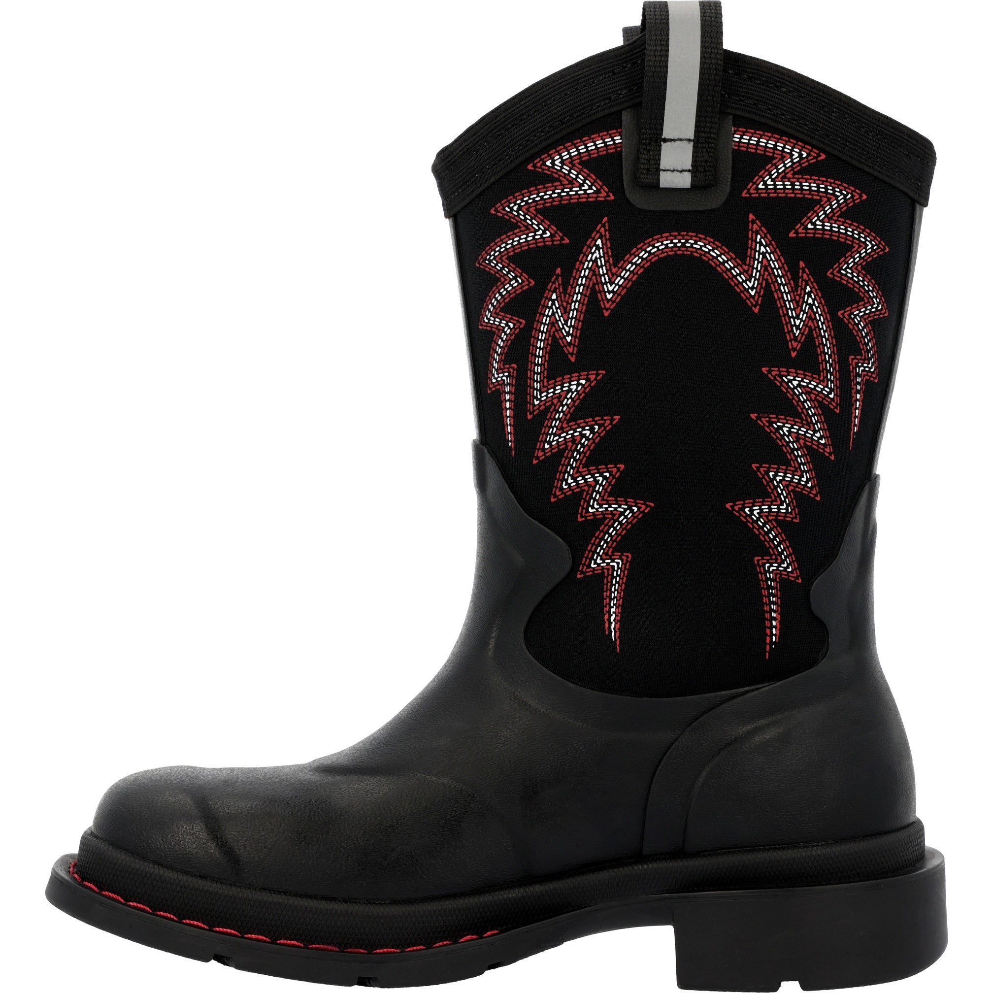 Muck Kids' Chore Western  Chorewest Kids In Black/Red M