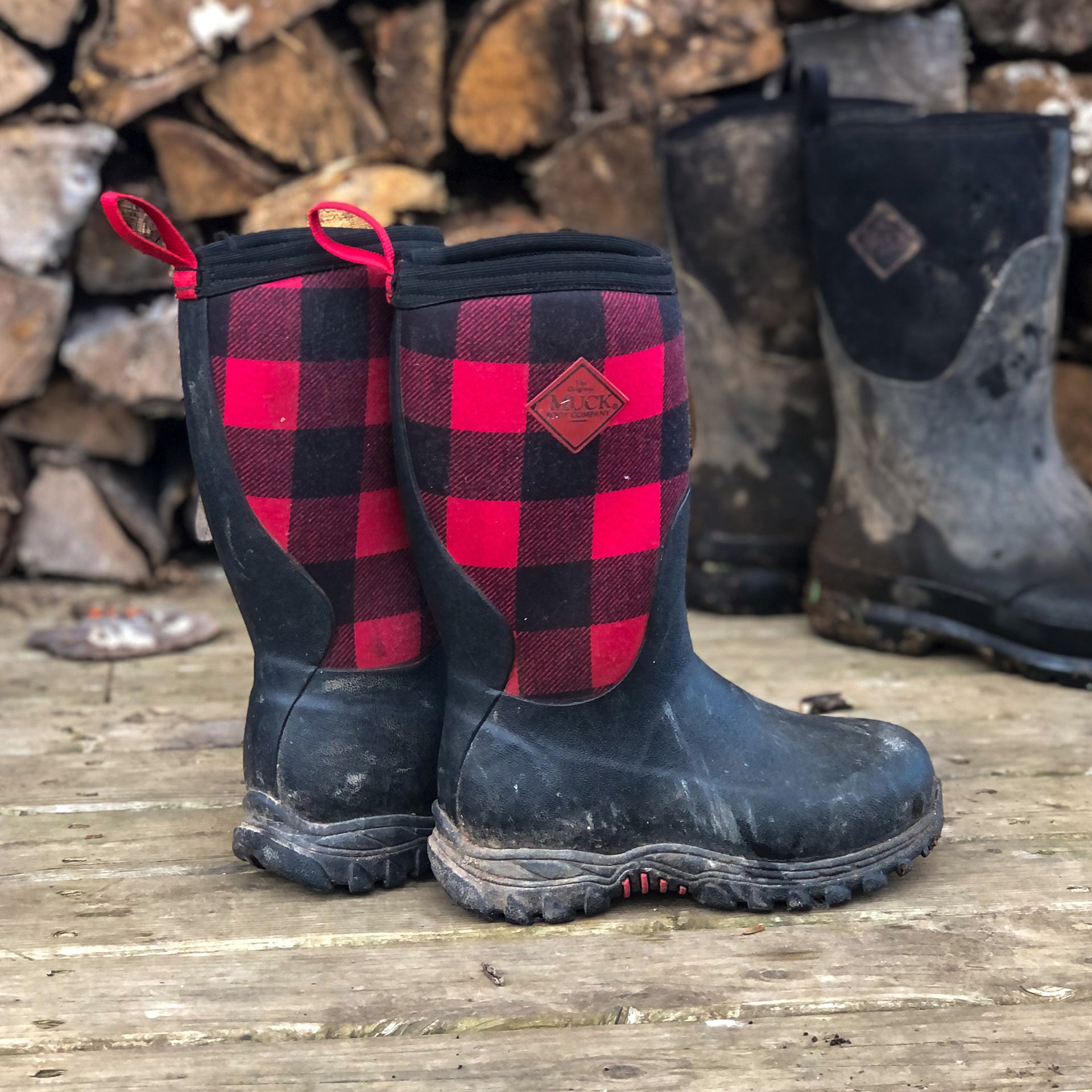 Muck Kids' Rg26pld In Black/Plaid