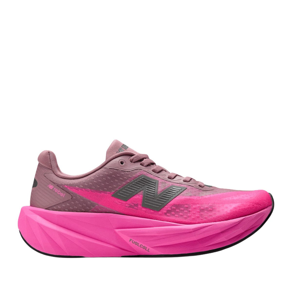 New Balance Men's FuelCell Rebel v5 in Pink Heat/Rosewood