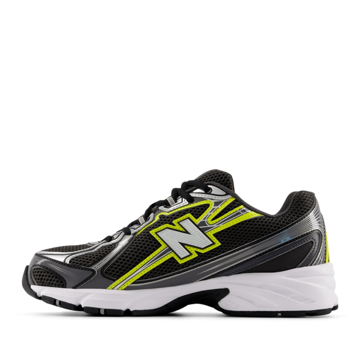 New Balance Unisex 740 in Black/Punch Yellow