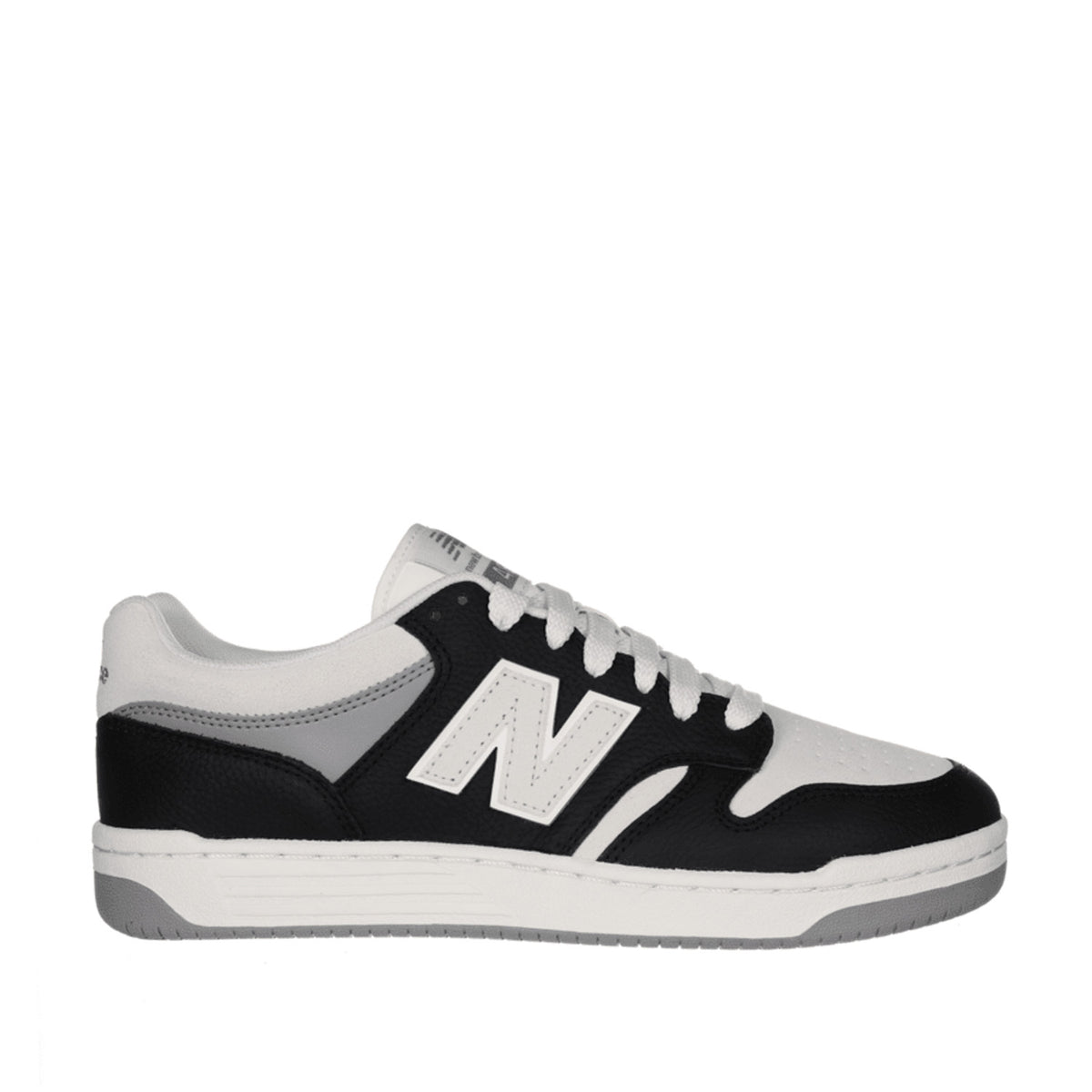 black and white sneaker on a white background
