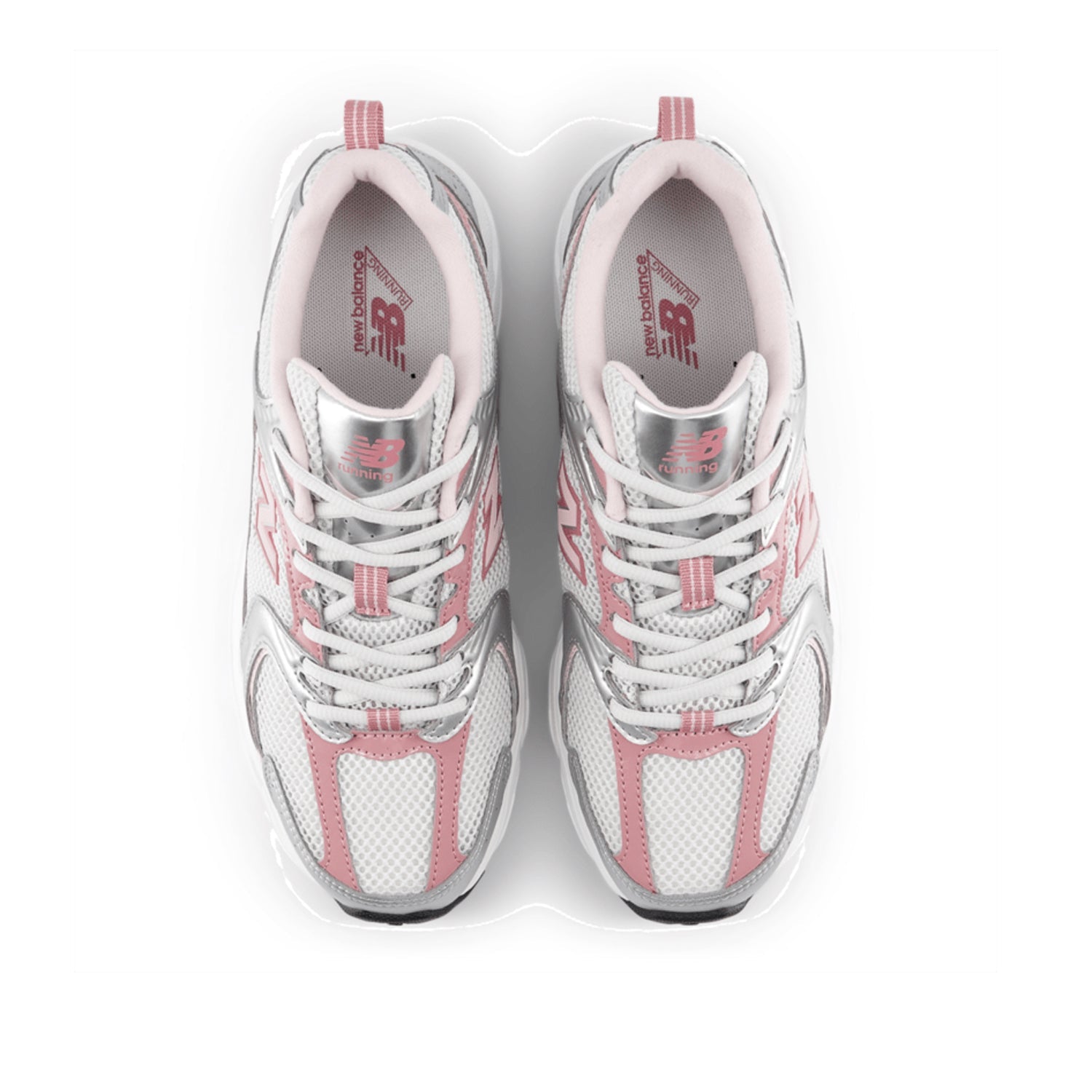 New Balance Unisex 530 in Silver Metallic/Rosewood