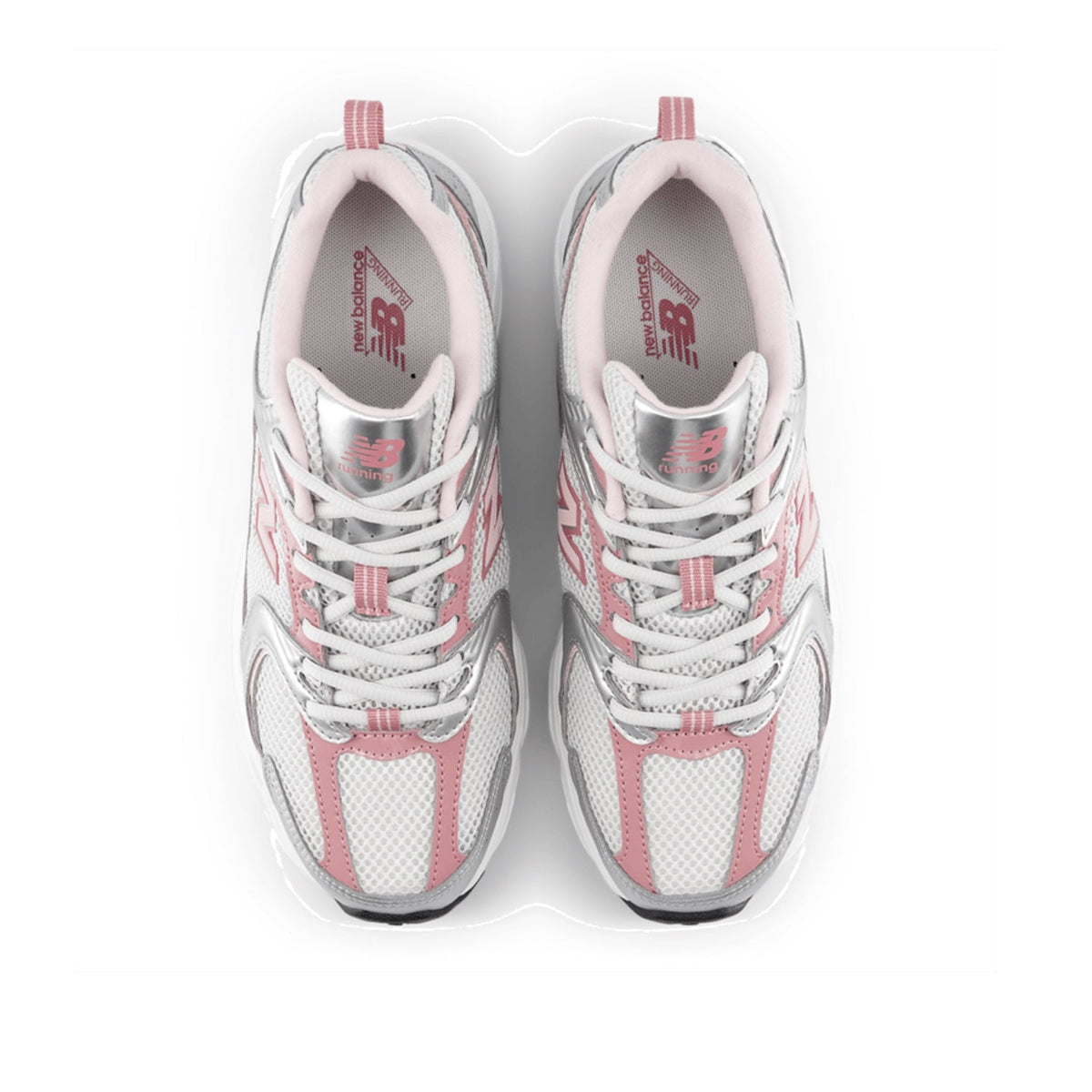 New Balance Unisex 530 in Silver Metallic/Rosewood