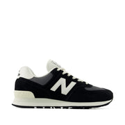 black and white sneaker on a white background