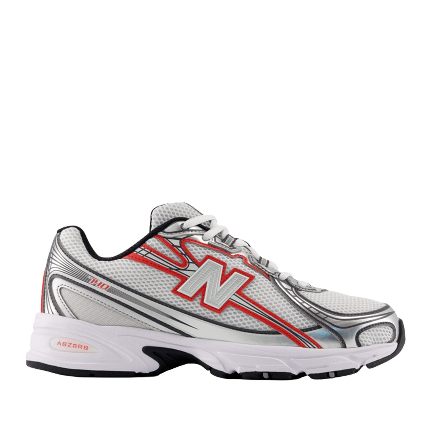 New Balance Unisex 740 in Grey Matter/Fire Cracker