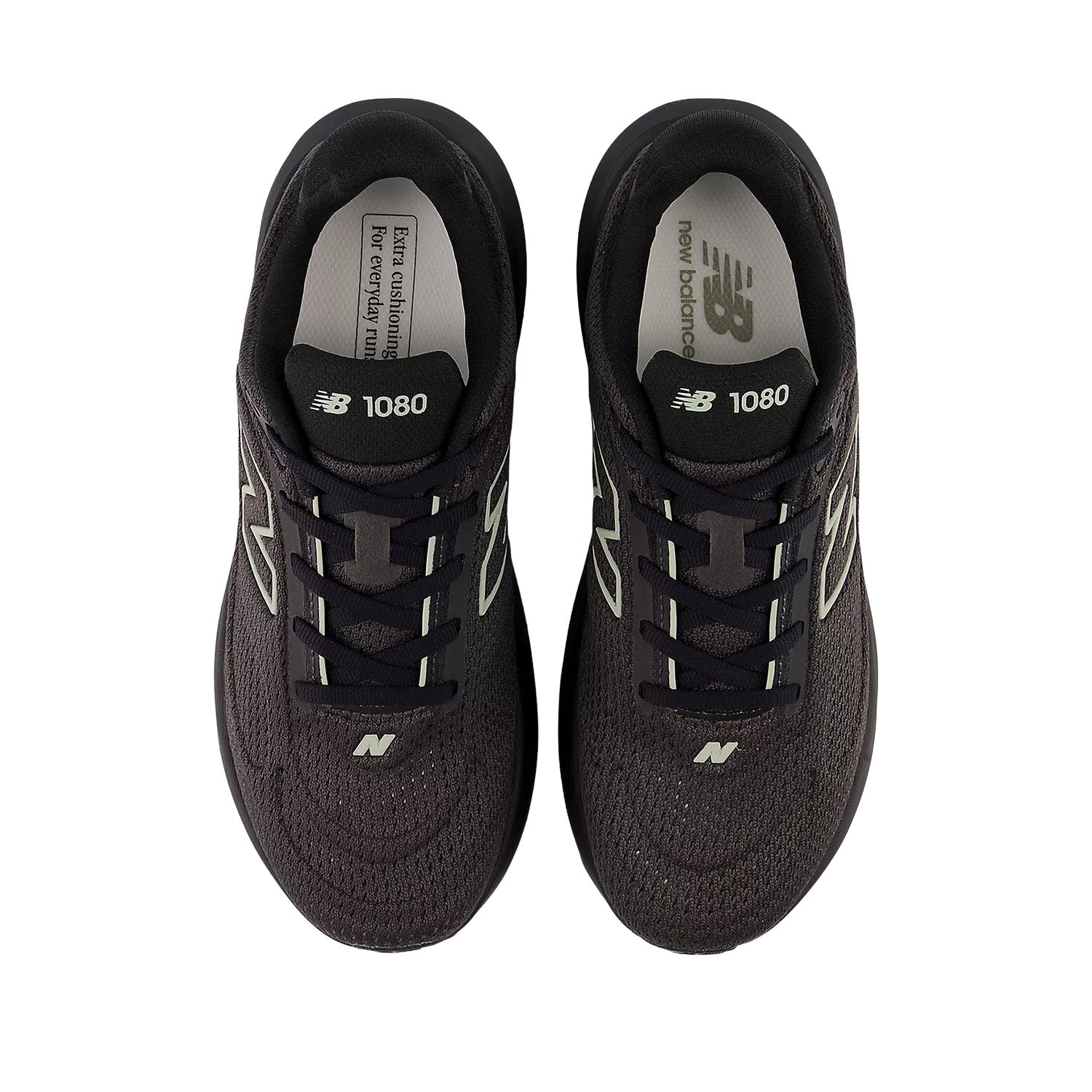 New Balance Women's 1080v15 in Black/Olivine/Faded Black