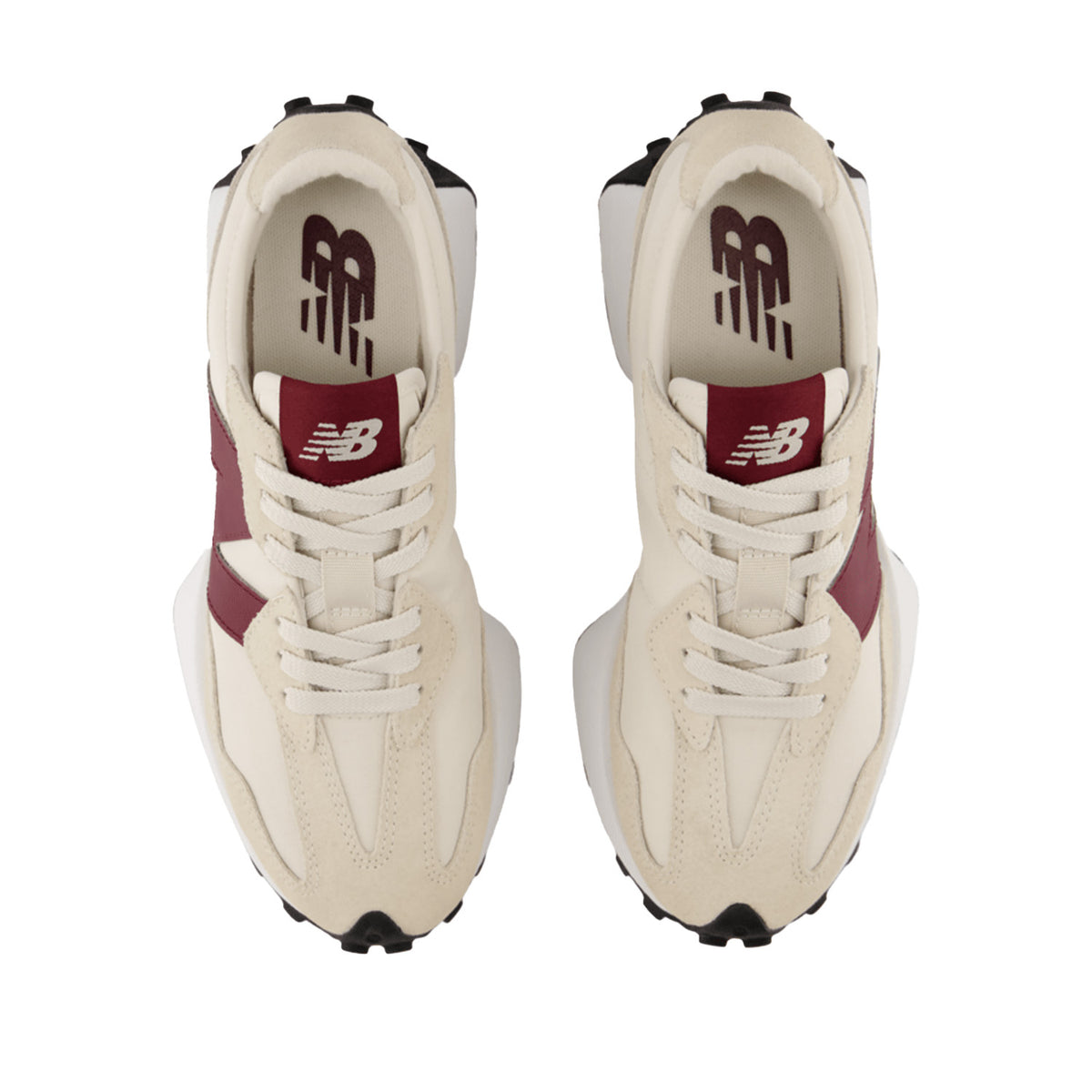 New Balance Women's 327 in Angora/Mulled Wine
