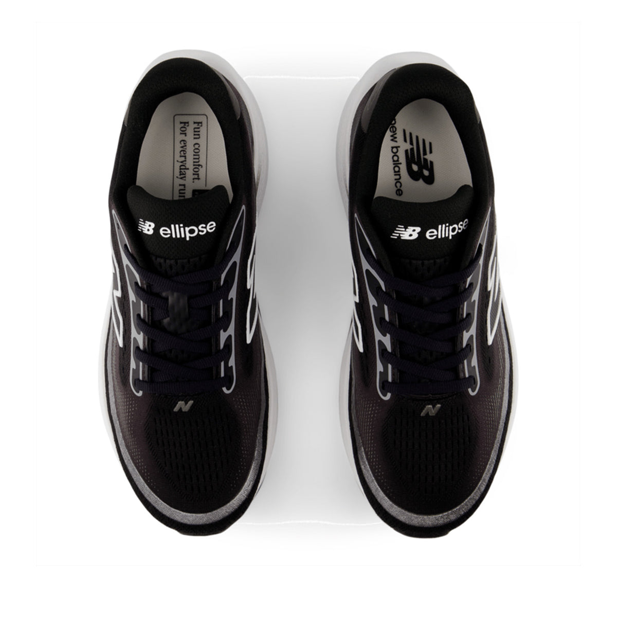 New Balance Women's Ellipse in Black/Black Metallic/White