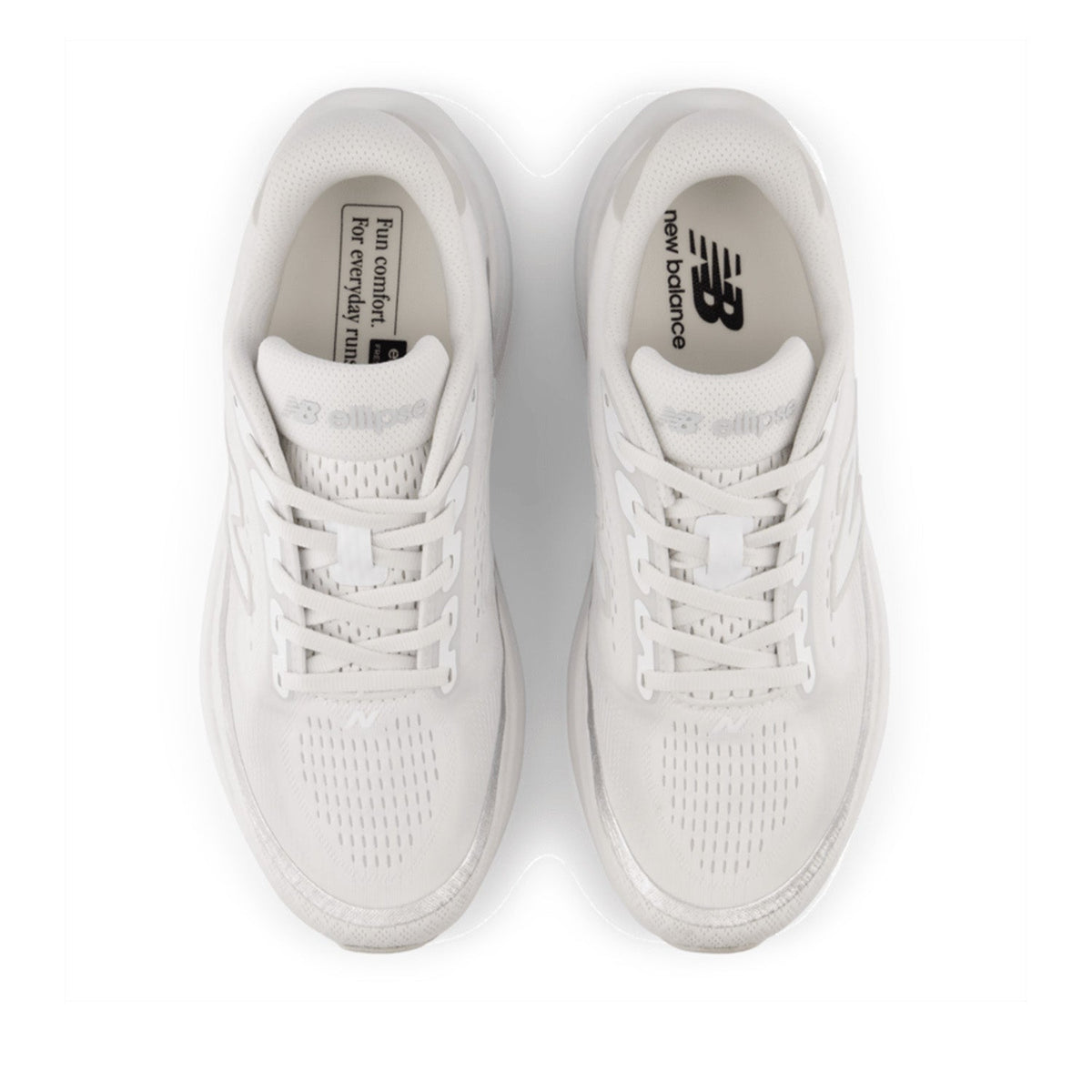 New Balance Women's Ellipse in White/Grey Matter/Black