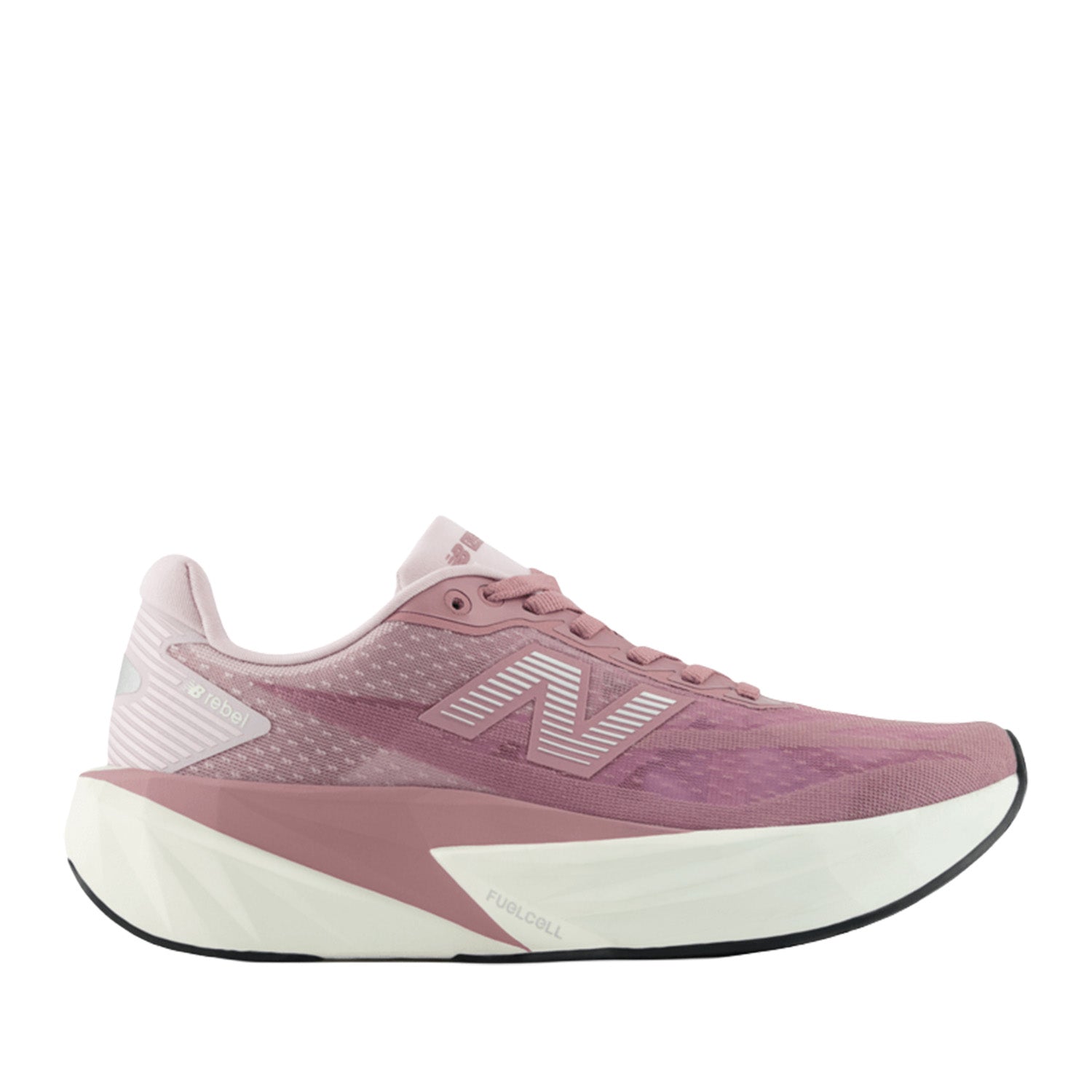 New Balance Women's FuelCell Rebel v5 in Stone Pink/Rosewood