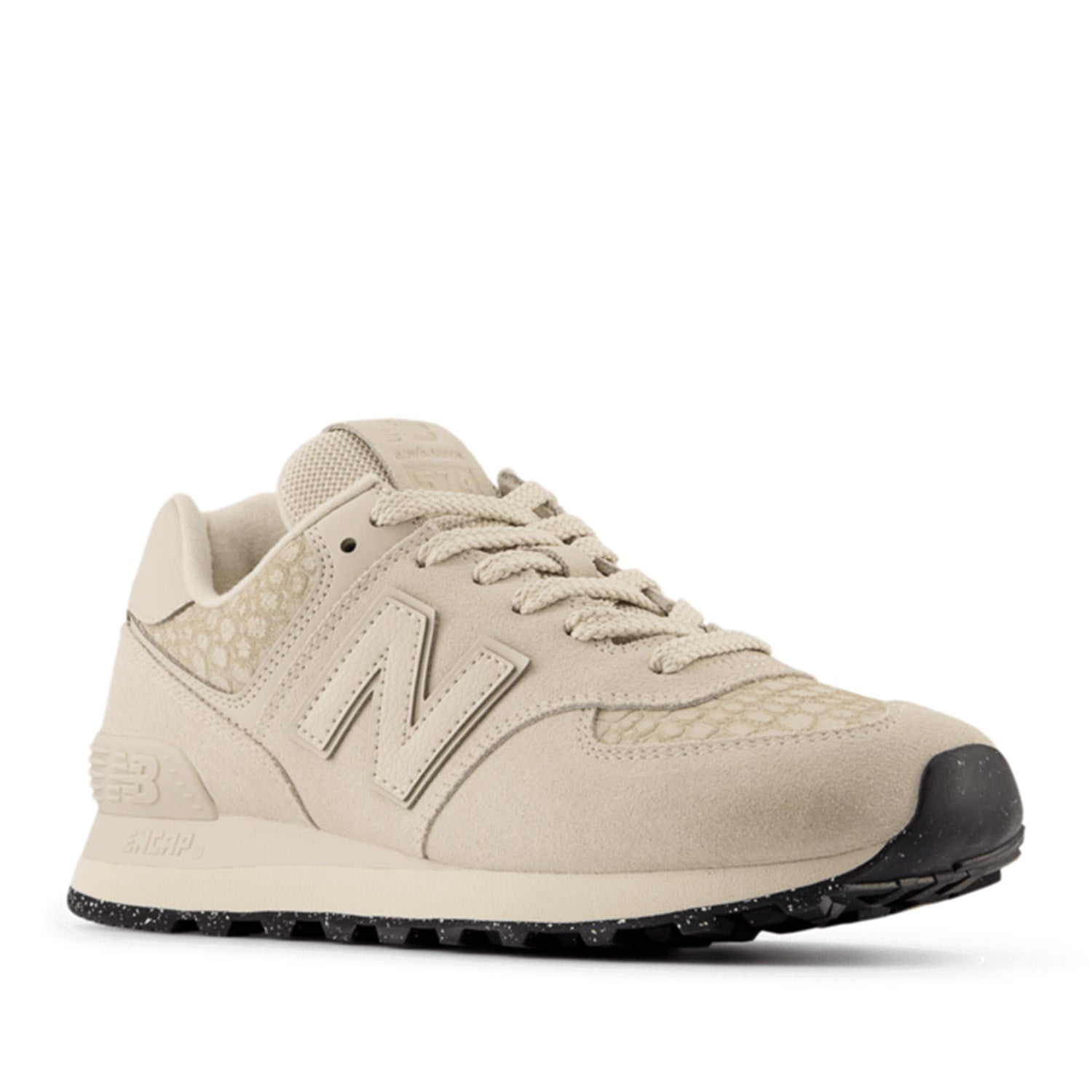 New Balance Women's 574 in White with Bone