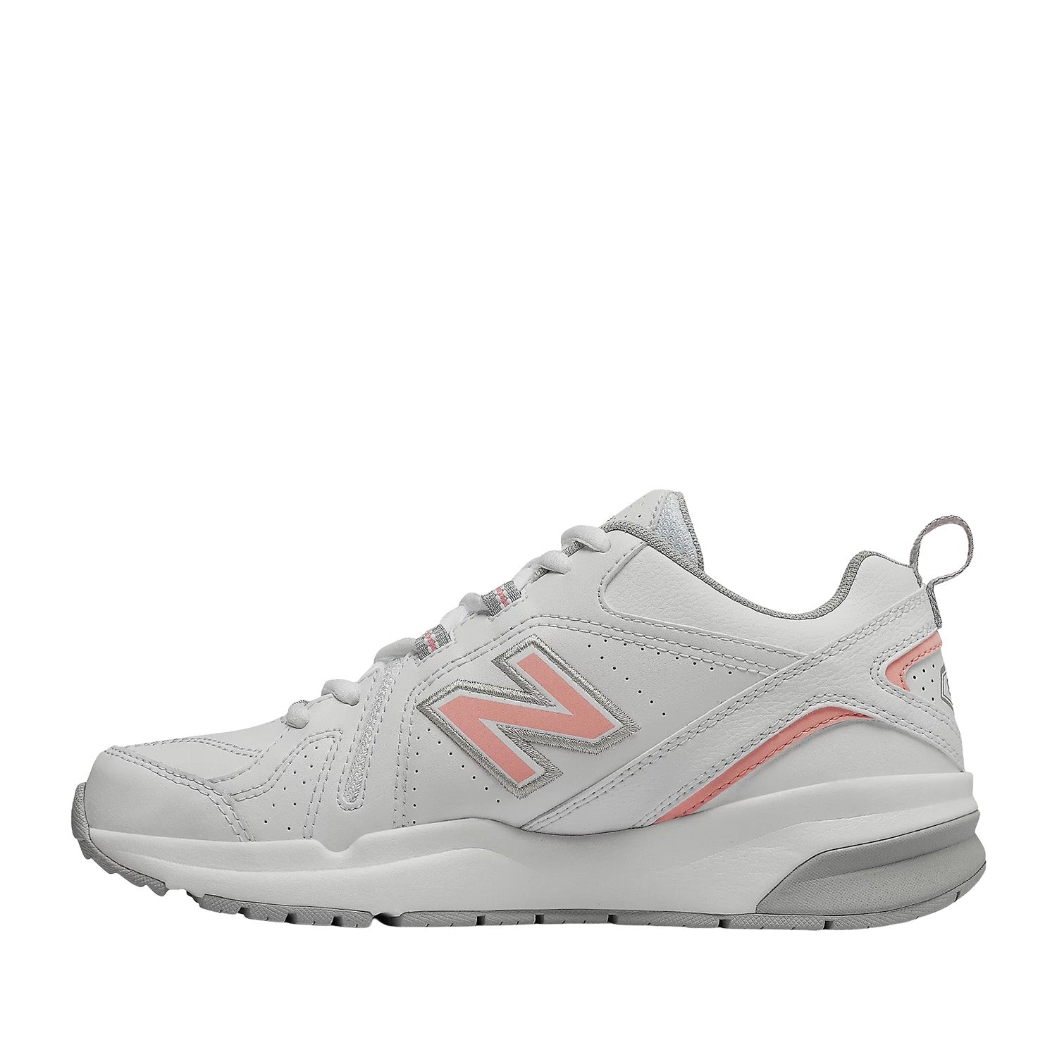 Baskets New Balance WX608V5 pour femme, coloris blanc/rose
