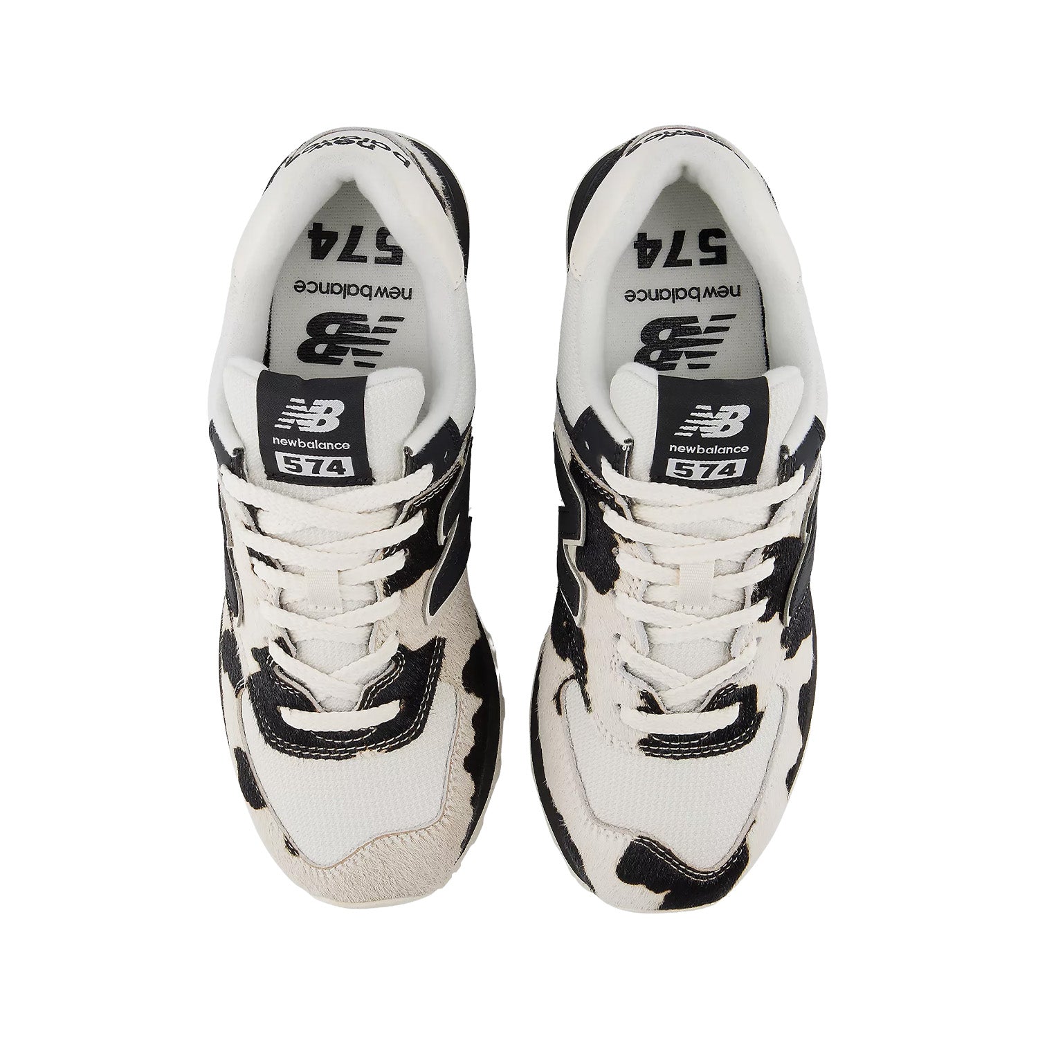 New Balance Women's 574 in Black with Linen