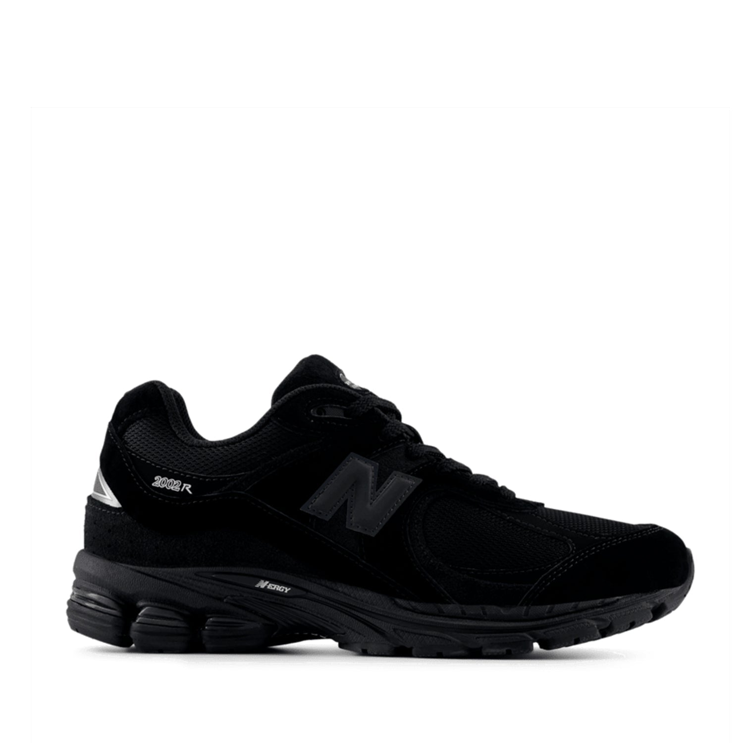 New Balance Unisex 2002R in Black/Black Metallic