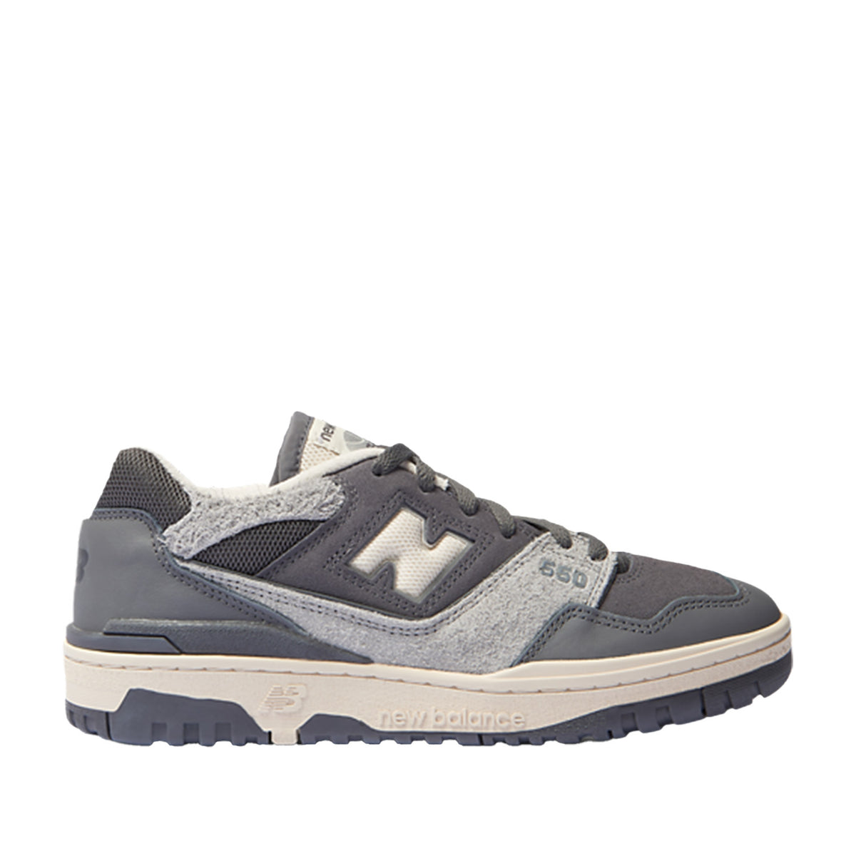 New Balance Men's 550 in Magnet with Slate Grey