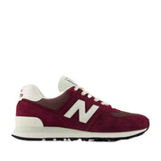 burgundy sneaker on a white background