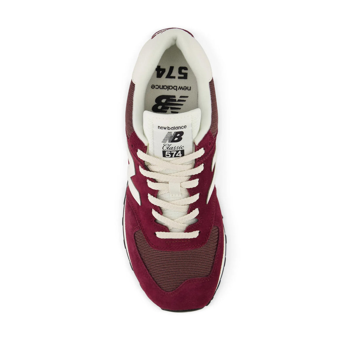 New Balance Unisex 574 in Mulled Wine/White