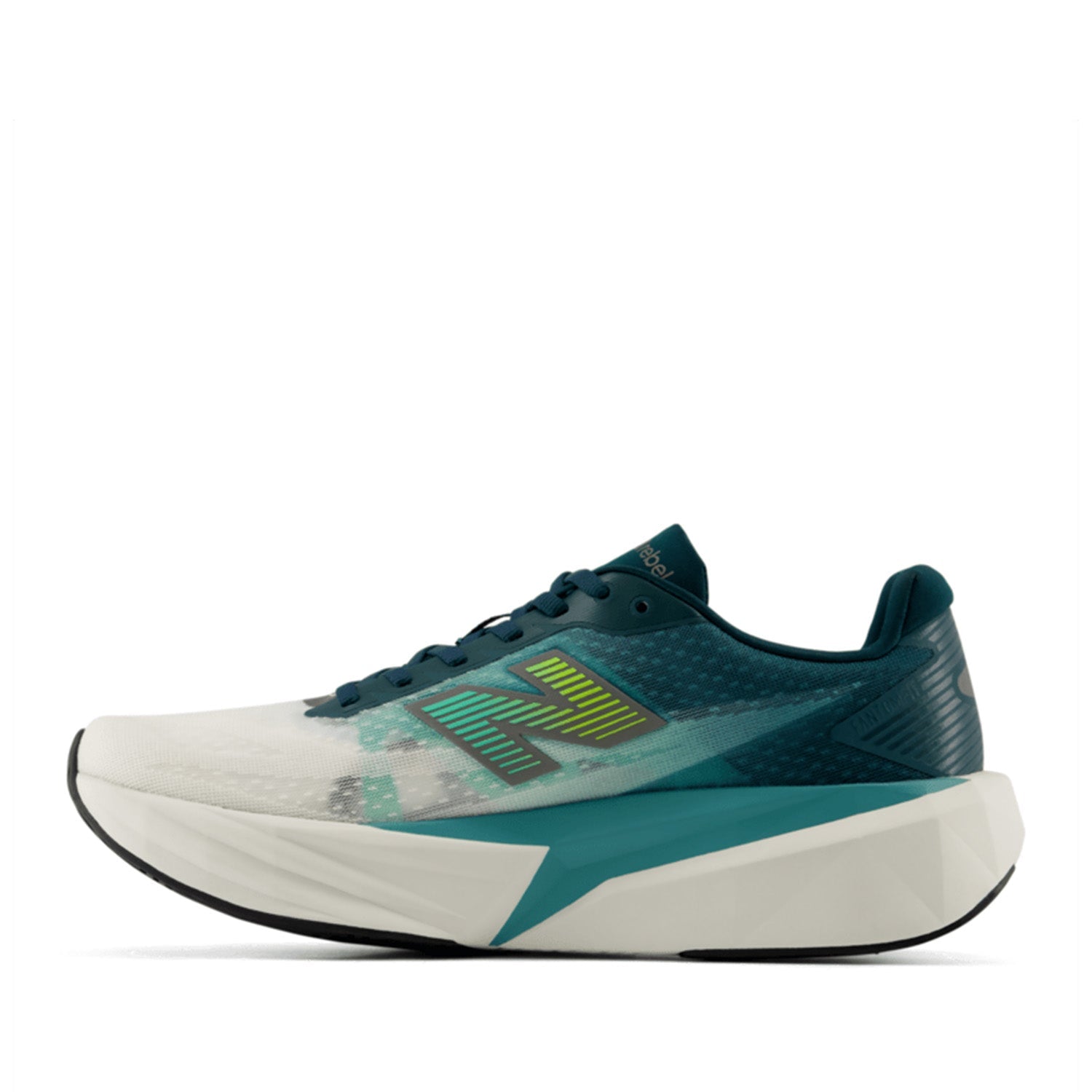 New Balance Men's FuelCell Rebel v5 in Medusa Green/Faded Teal