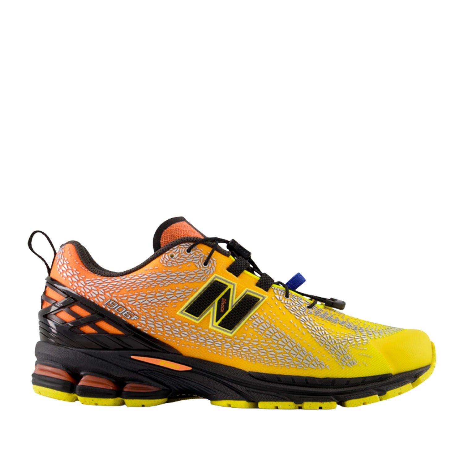New Balance Unisex 1906F in Punch Yellow/Tangerine Heat/Black