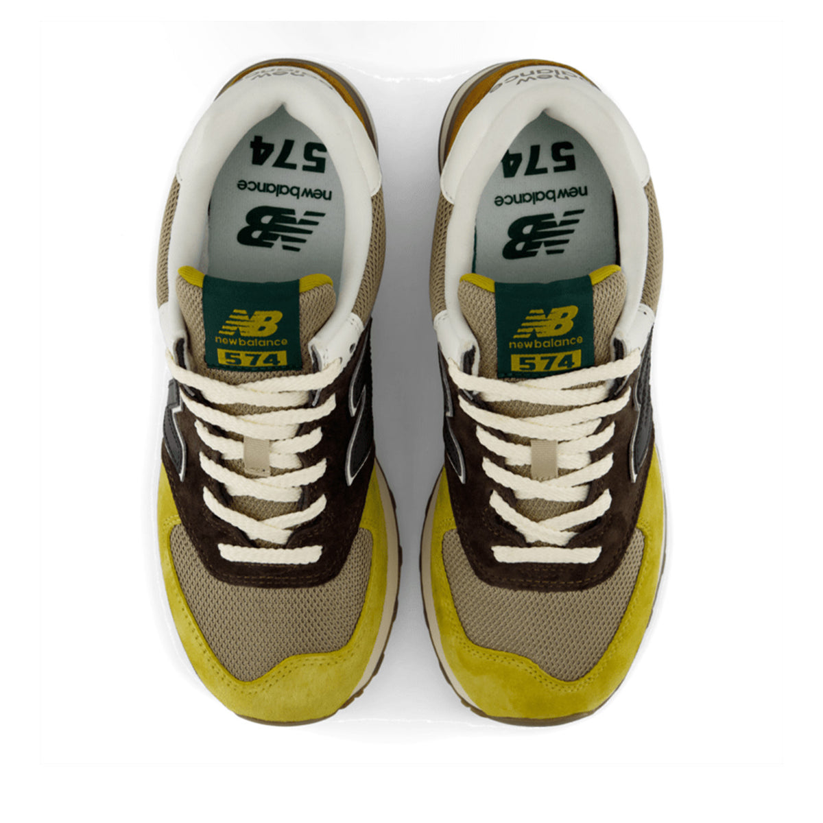 New Balance Unisex 574 in Black Coffee/Breakfast Tea