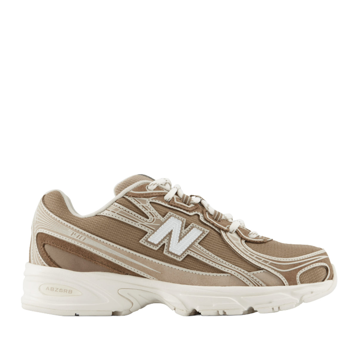 New Balance Unisex 740 in Mushroom/Driftwood