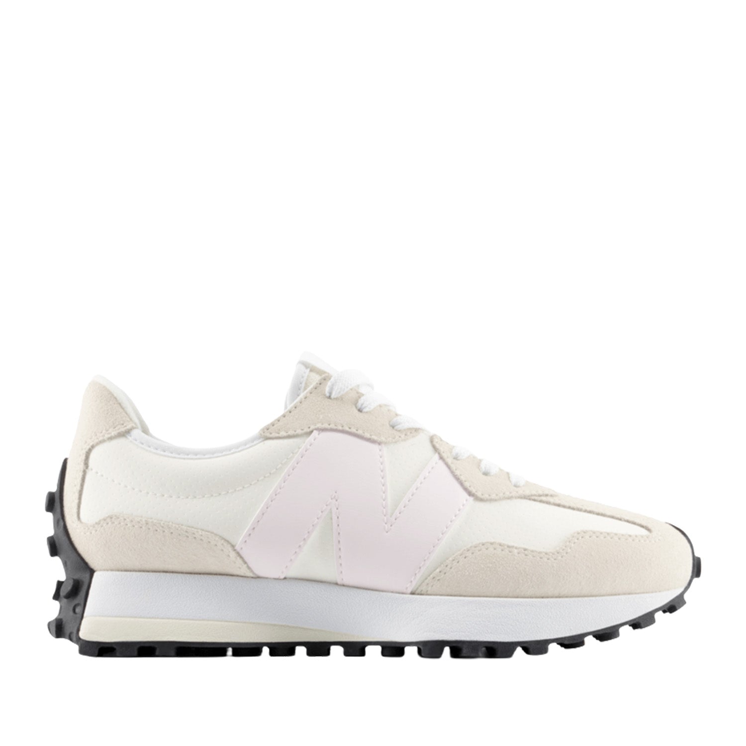 New Balance Women's 327 in Sea Salt/Pink Salt