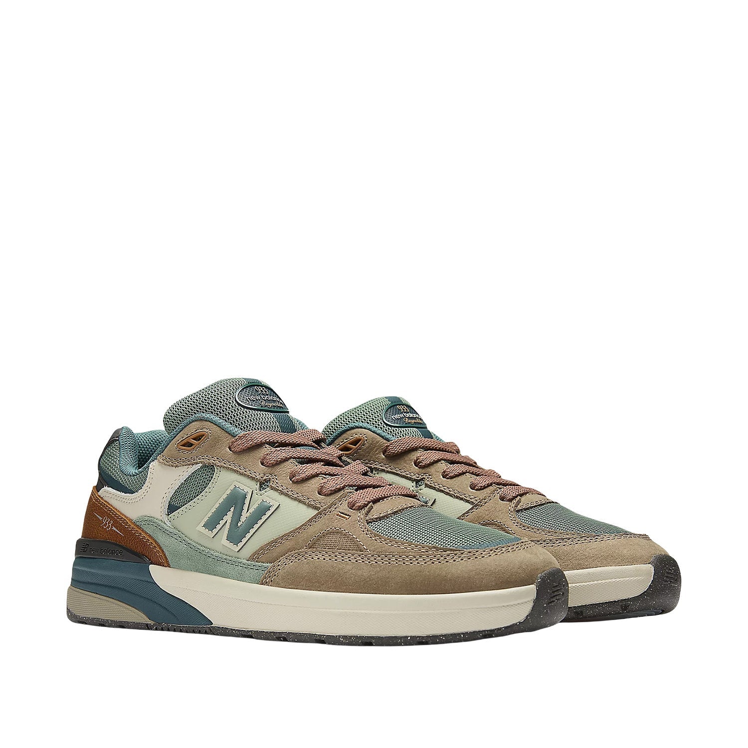 New Balance Men's NB Numeric Andrew Reynolds 933 in Mushroom/New Spruce