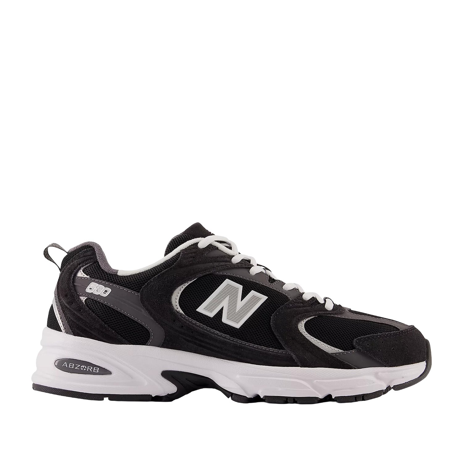 New Balance Unisex 530 in Black Metallic/Truffle Salt