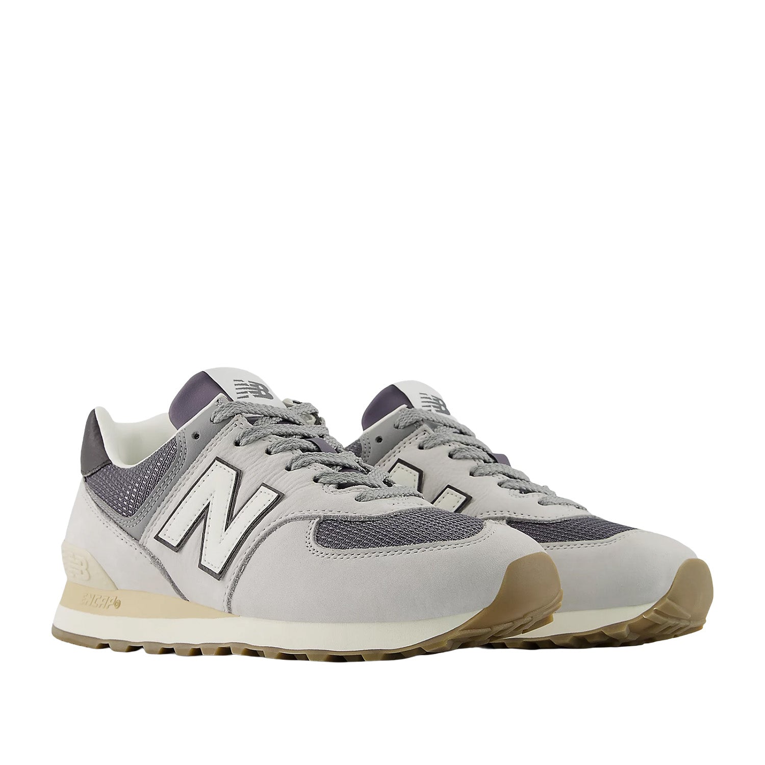 New Balance Unisex 574 in Grey Matter/Dark Silver Metallic