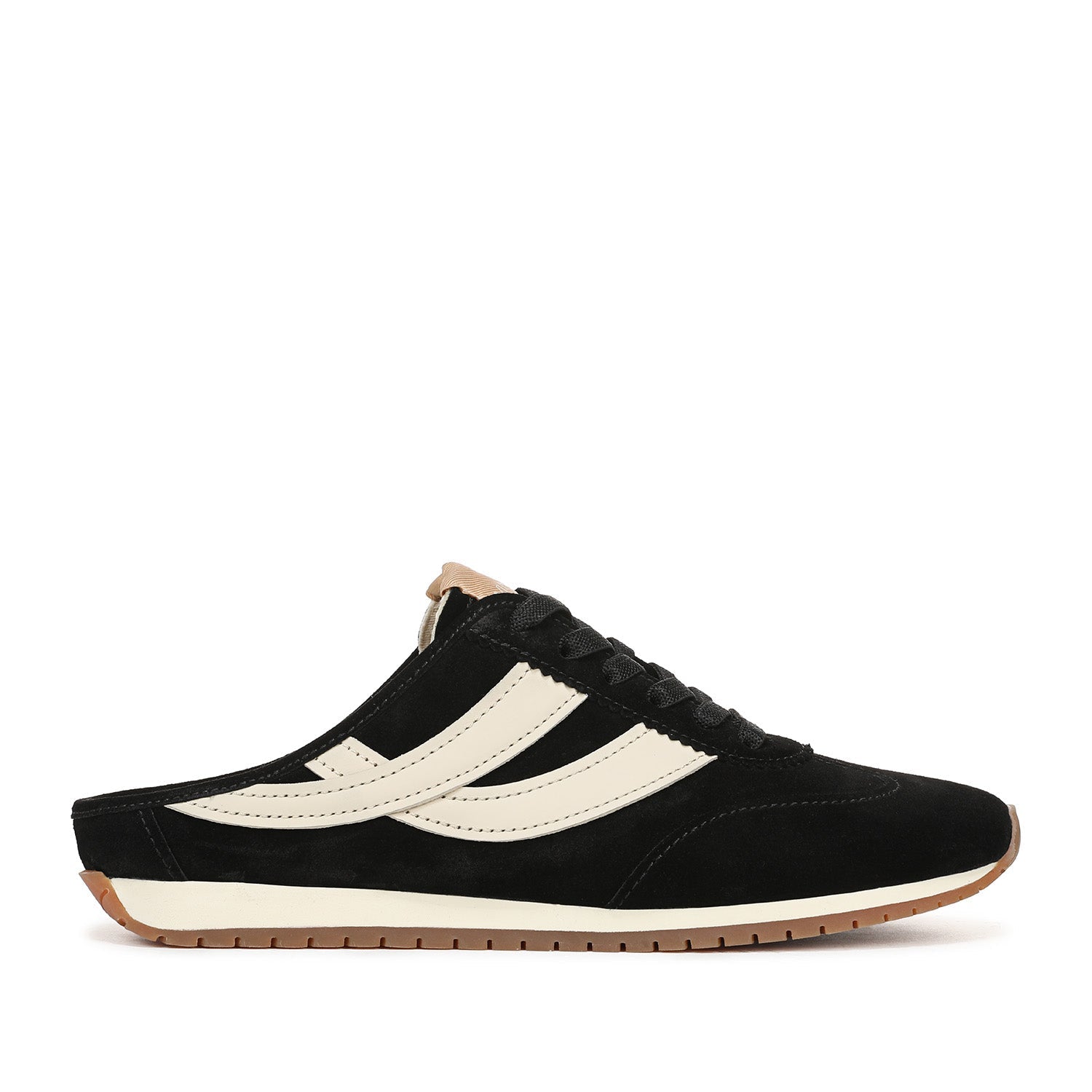 Vince. Women's Oasis Runner Mule in Black/Moonlight