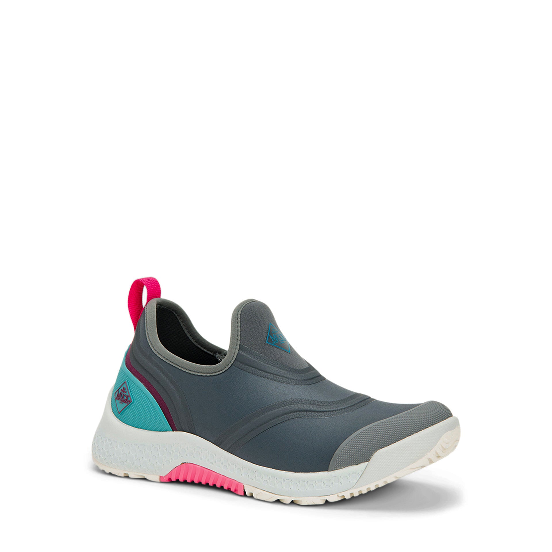 Muck Women's Ossw104 In Darkgrey/Teal/Pink