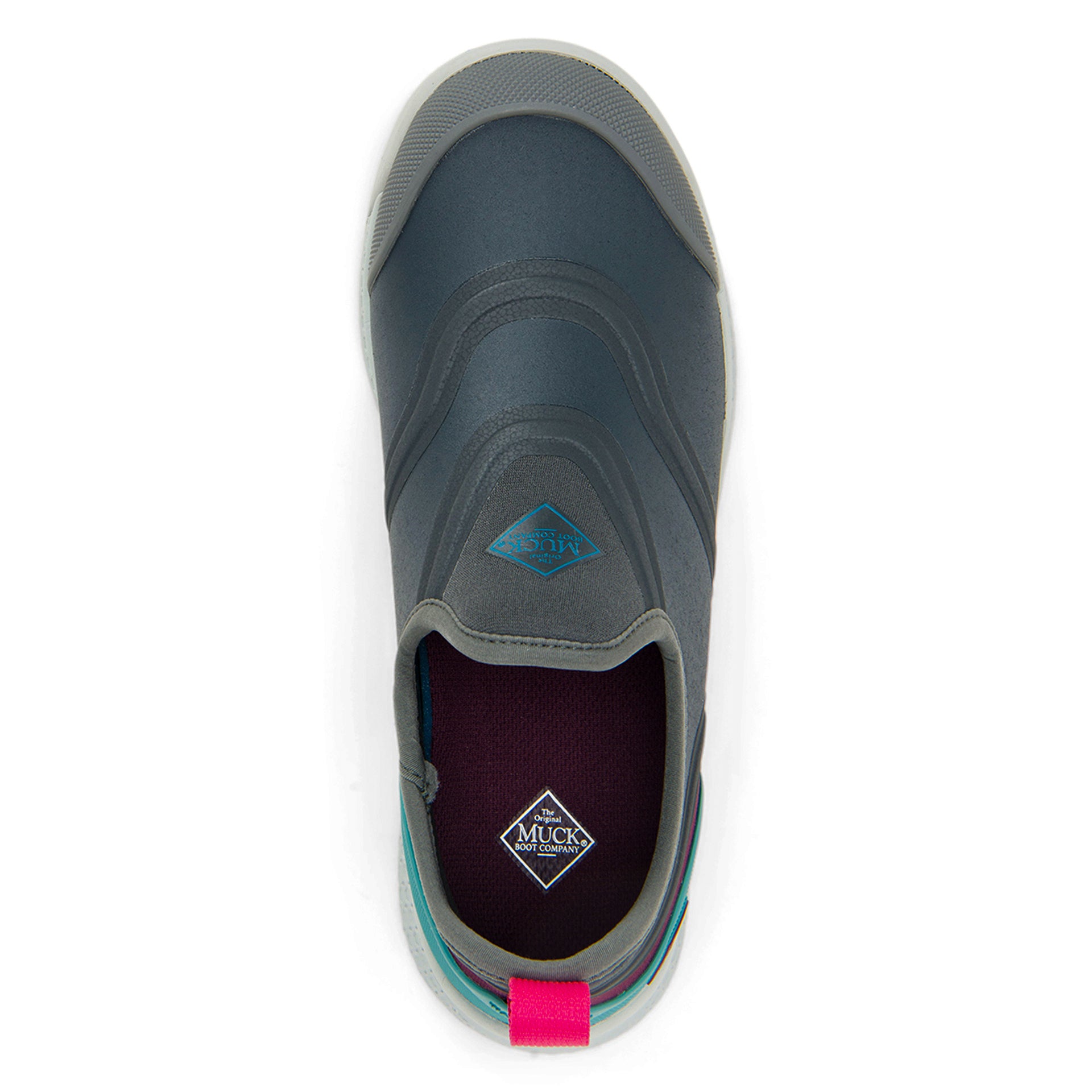 Muck Women's Ossw104 In Darkgrey/Teal/Pink