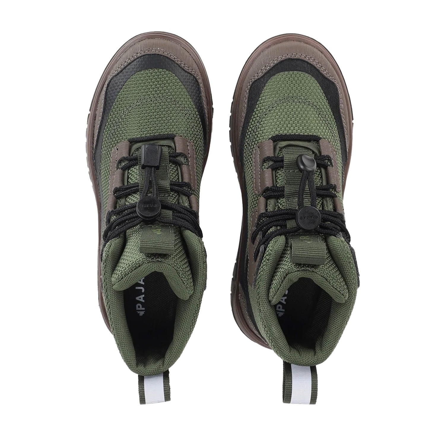 Pajar Kids' Ultra Lt Trail in Military Green/Dark Brown