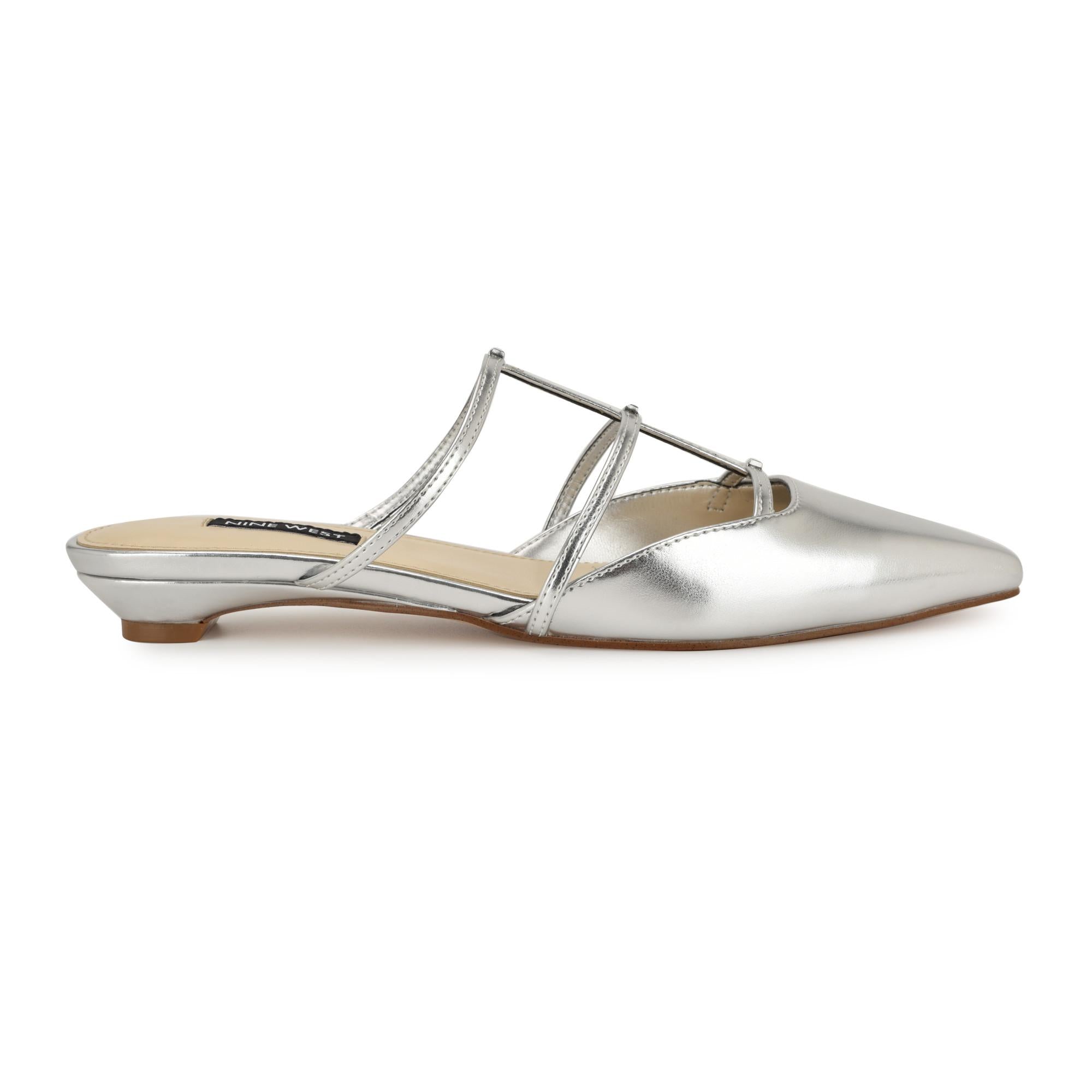 Nine West Women's Paoly3 Silver M