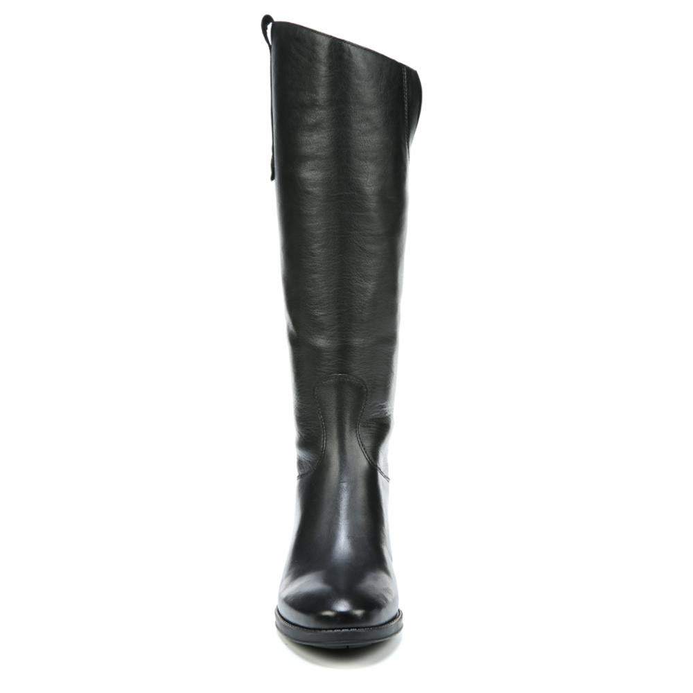 Sam Edelman Women's Penny2 Wide Shaft Black/Basto Dye Lea M